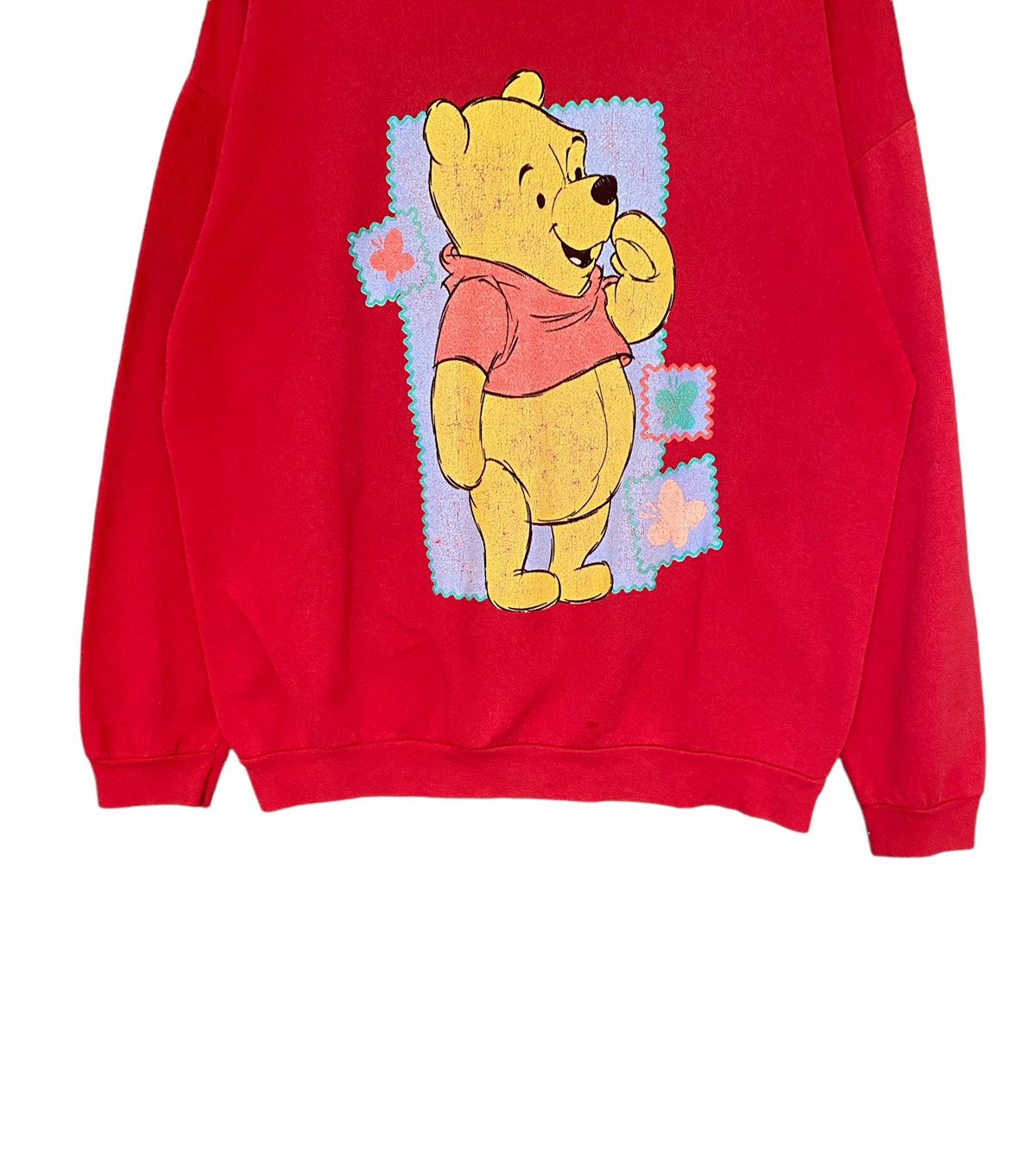 Vintage Vintage Disney Cartoon Pooh Sweatshirt 1990s Size US L / EU 52-54 / 3 - 3 Thumbnail