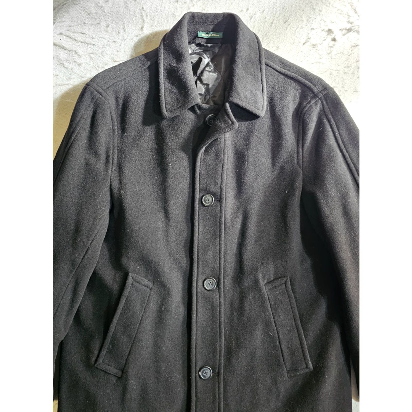 Ralph Lauren VINTAGE Lauren Ralph Lauren Signature Cashmere Blend Single Breasted Overcoat Mens Sz 40S Black” Size US XXS / EU 40 - 2 Thumbnail