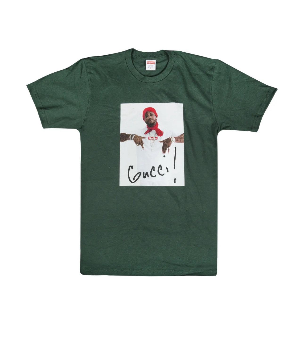 Supreme Supreme Gucci Mane T Shirt Green 1017 FW16 Size US XL / EU 56 / 4 - 1 Thumbnail
