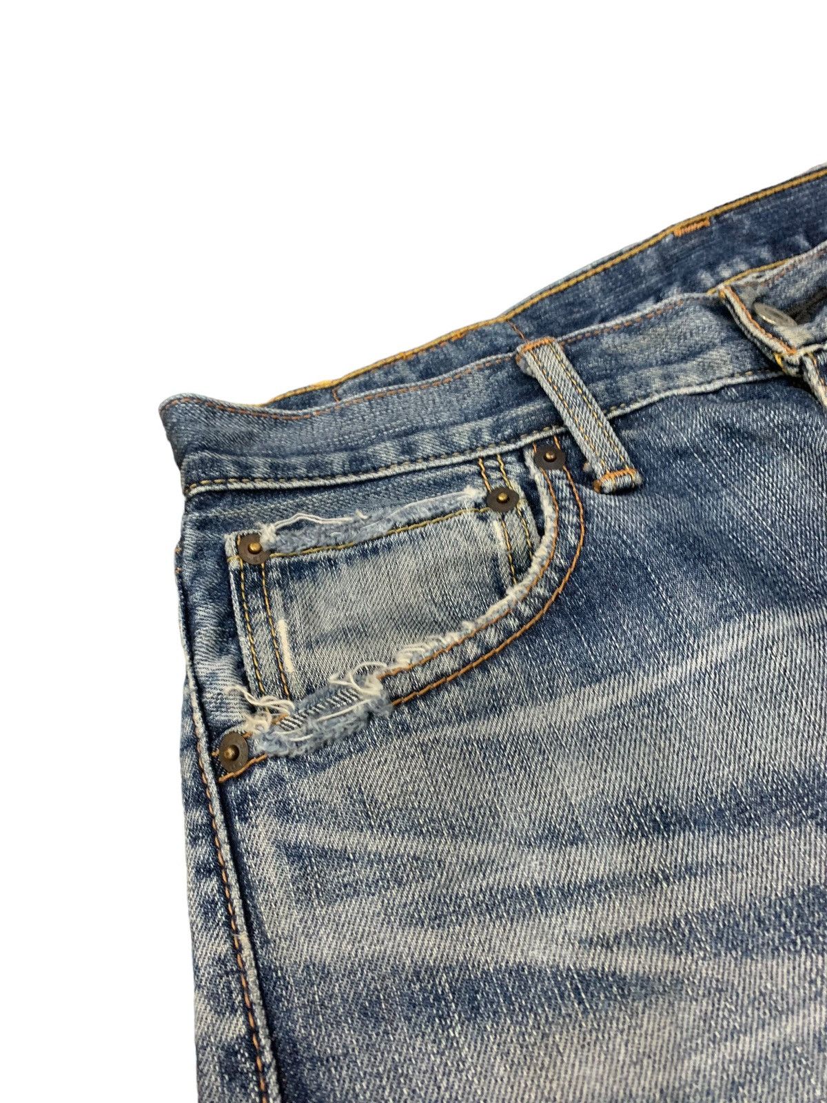 Levi's Levis 703 Distressed Paint Marks Denim Pants (AB36) Size US 30 / EU 46 - 9 Thumbnail
