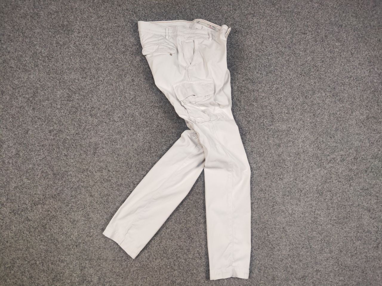 Designer × L.B.M. 1911 L.B.M.1911 Italy Design White Cotton Cargo Trouser Pants Size US 32 / EU 48 - 11 Thumbnail