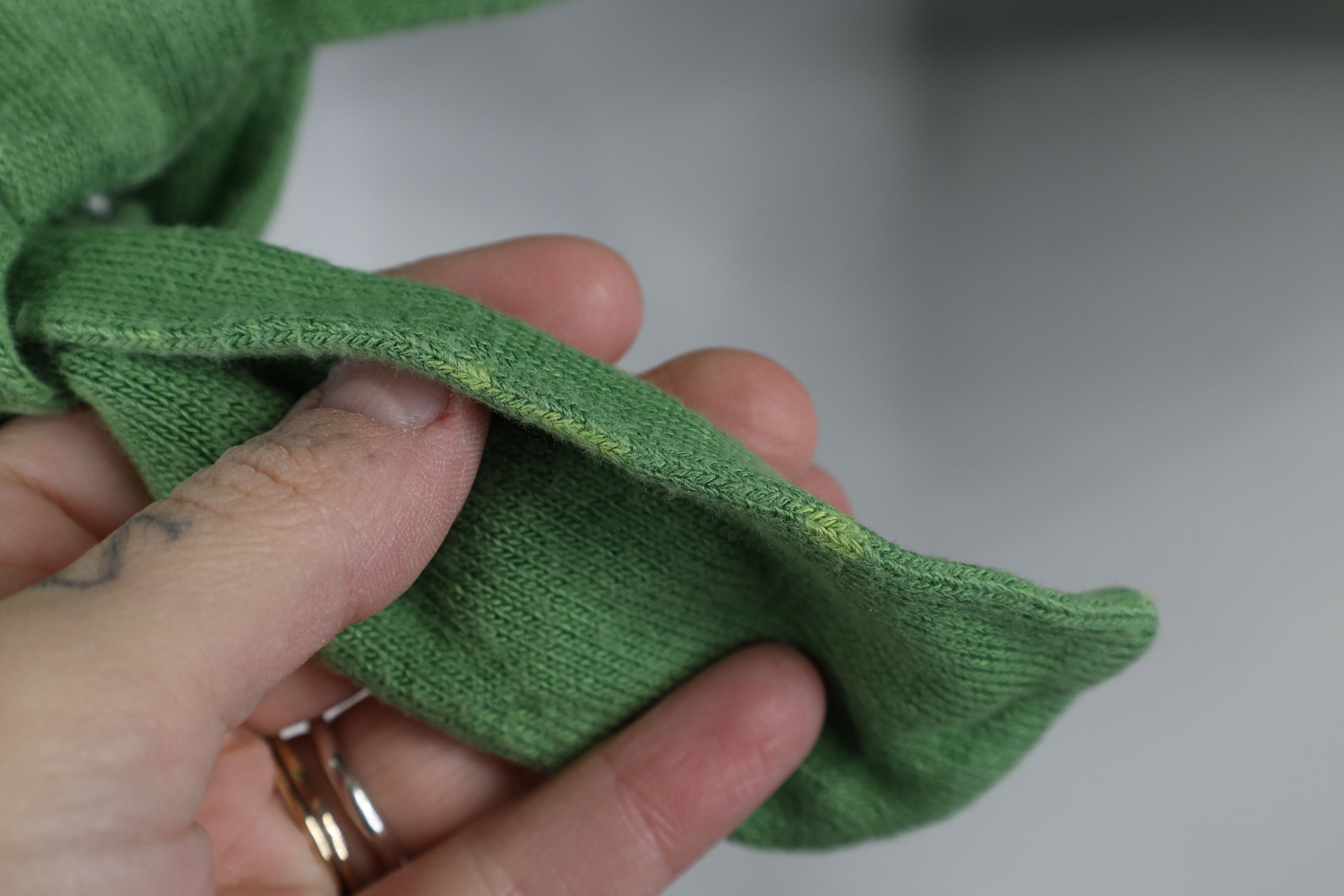 Vintage Vintage 90s Y2K Babydoll Bella Tie Wrap Knit Sweater Green Size S / US 4 / IT 40 - 4 Thumbnail