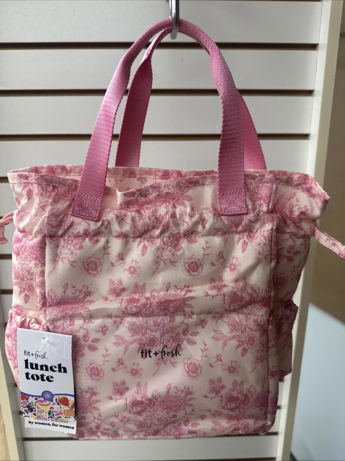 Other Fit and Fresh cromwell cinch lunch tote pink smiley face Size ONE SIZE - 1 Thumbnail