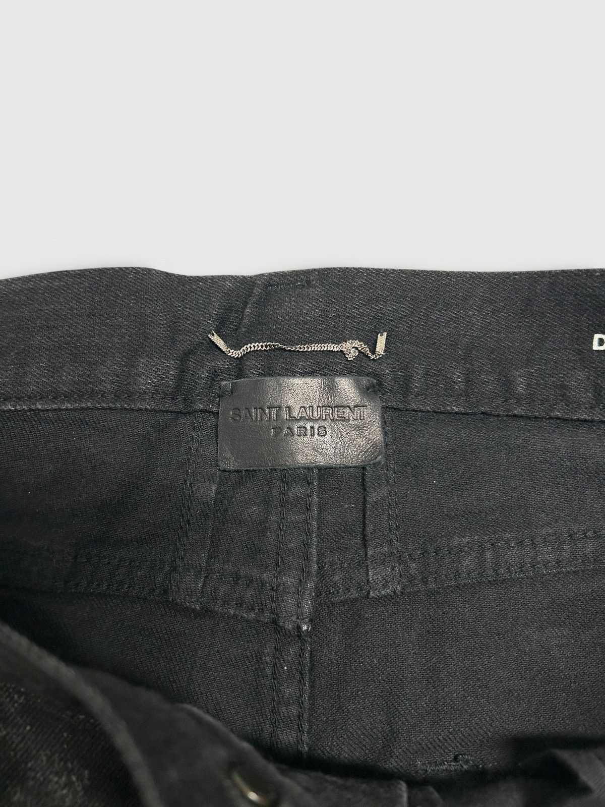 Saint Laurent Paris FW2015 D02 Distressed Waxed Japanese Denim Size US 32 / EU 48 - 8 Thumbnail
