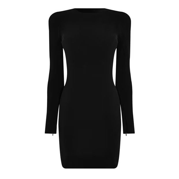 Balenciaga o1g2r1mq0924 Mini Dress in Black Size S / US 4 / IT 40 - 1 Thumbnail