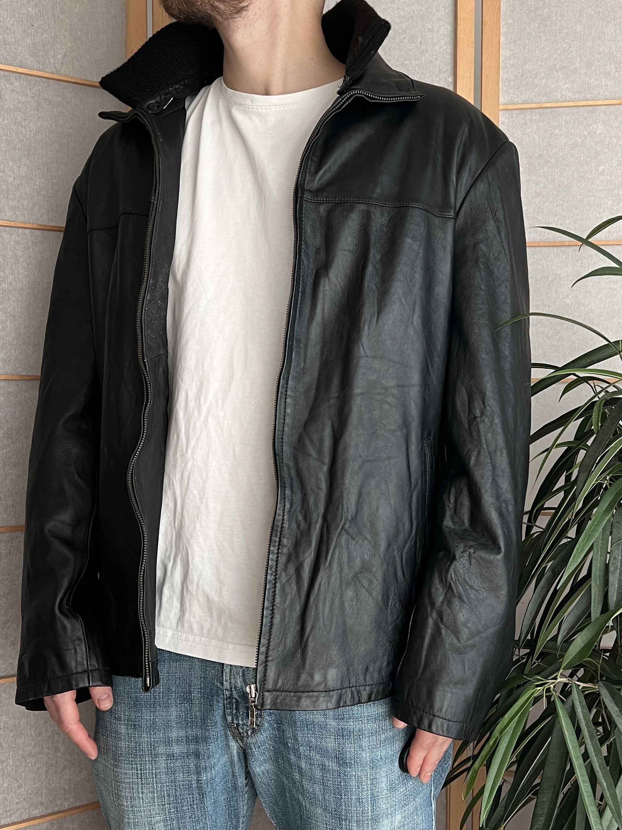 If Six Was Nine The Sopranos vibe VTG 2000s leather jacket coat opium y2k Size US L / EU 52-54 / 3 - 4 Thumbnail