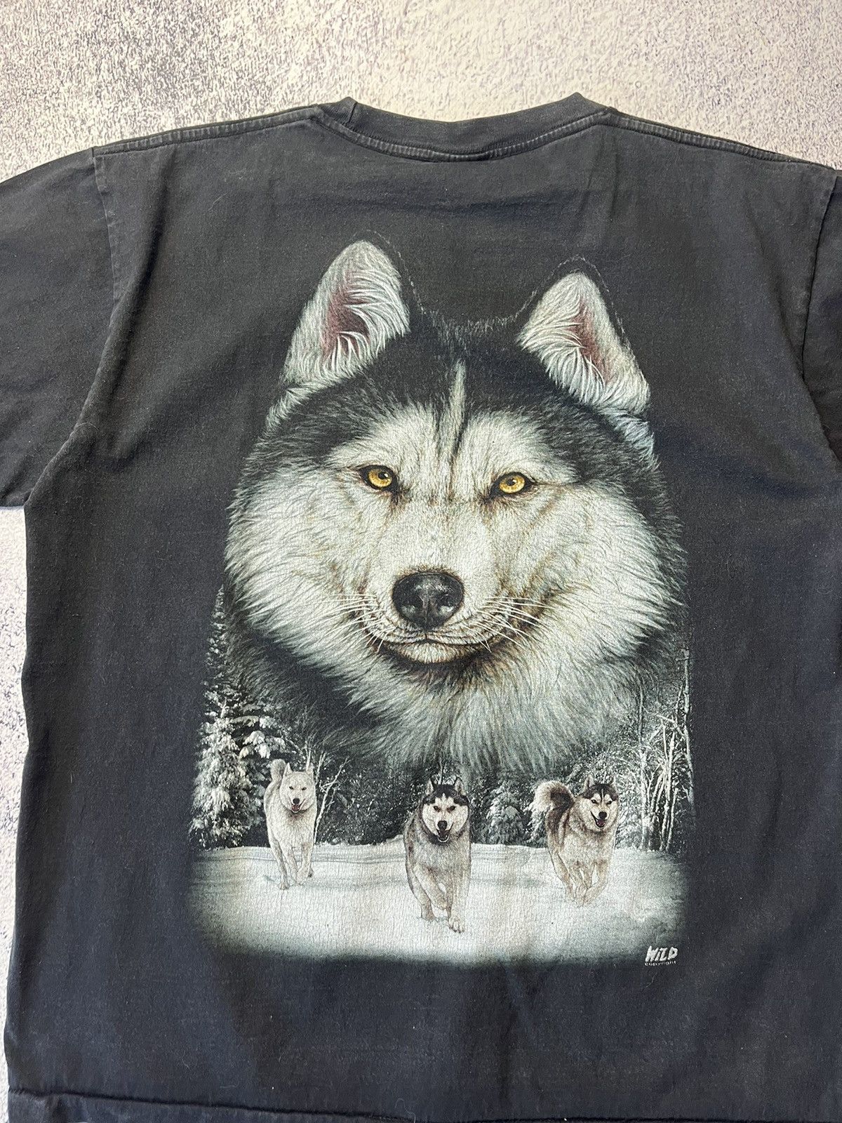 Vintage Vintage Wolf streetwear animal tee size L Size US L / EU 52-54 / 3 - 13 Thumbnail