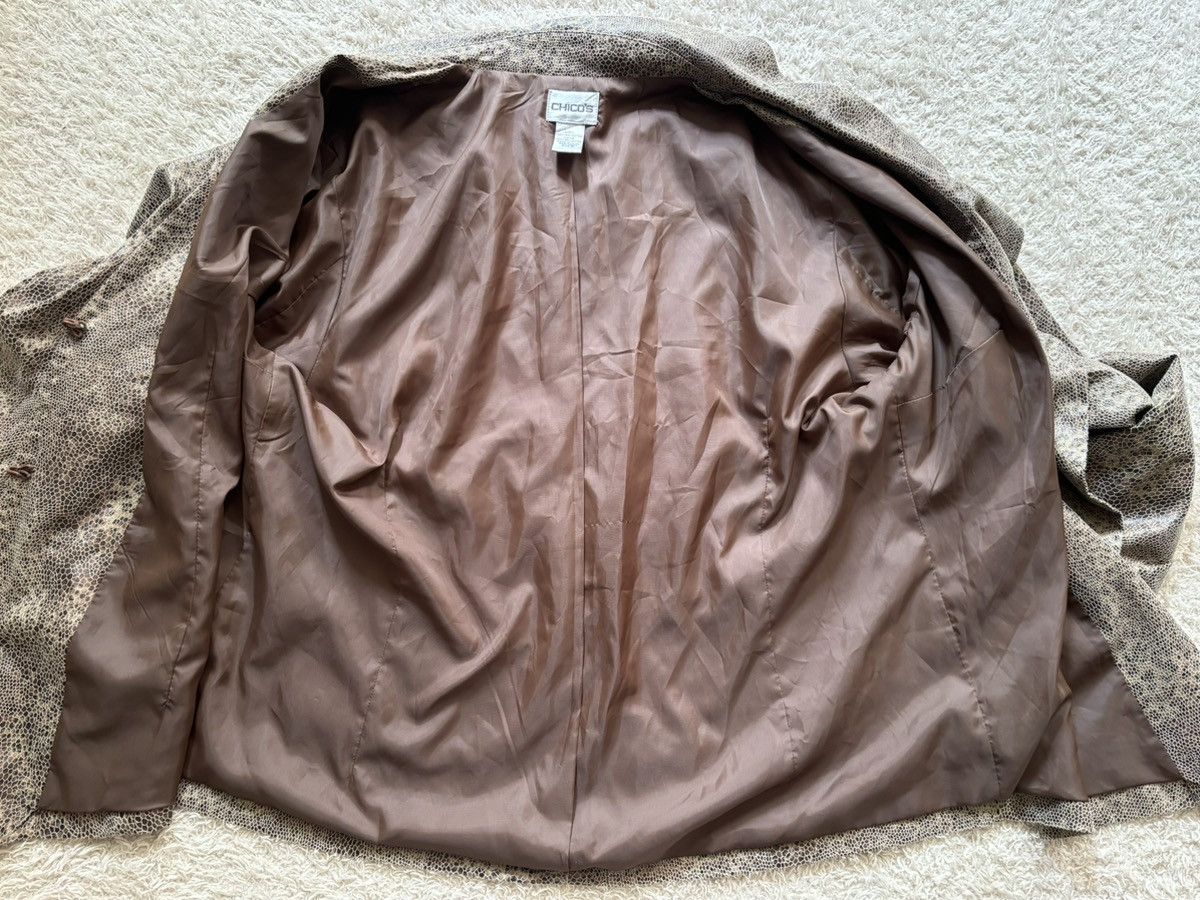 Chicos Chico’s brown blazer snake print size 2/L Size L / US 10 / IT 46 - 3 Thumbnail