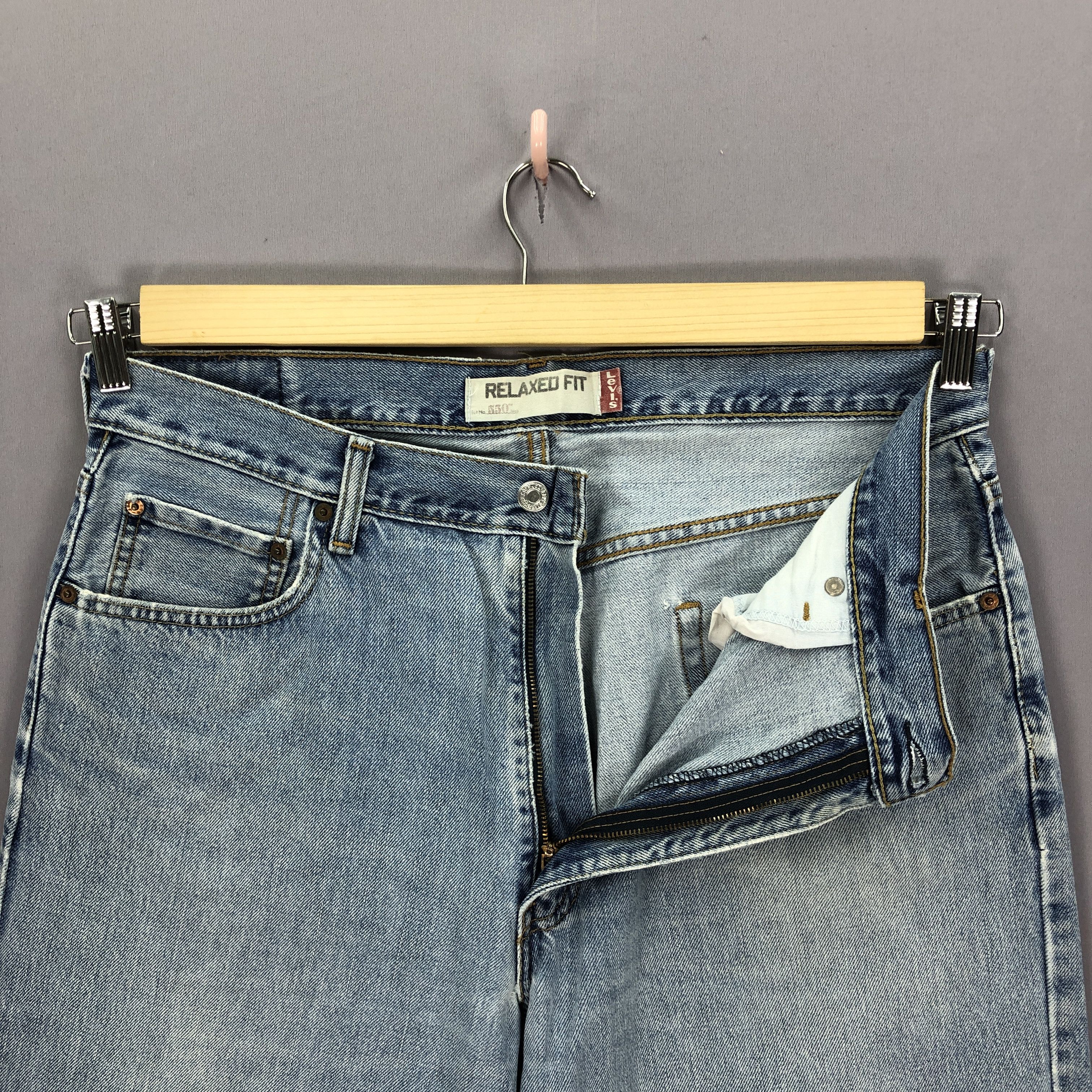 Levi's Vintage Y2K Levis 550 Jeans Levi's Baggy Tapered Faded Denim Size US 36 / EU 52 - 5 Thumbnail