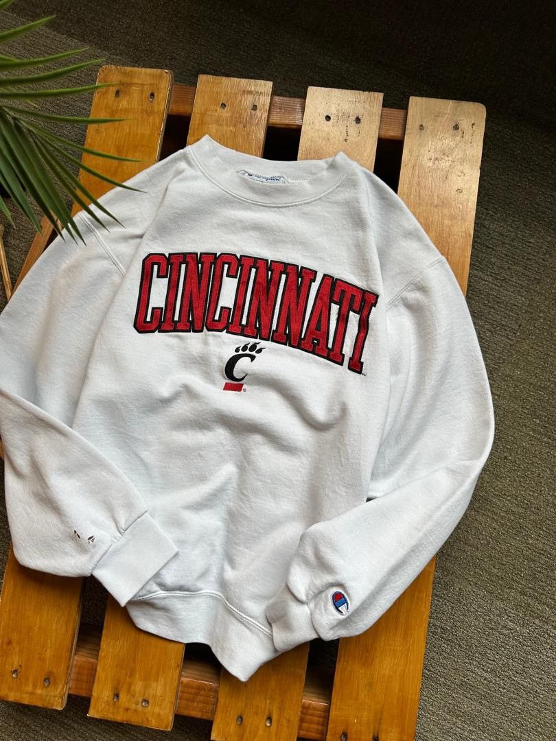 Champion × MLB CHAMPION CINCINNATI SPELLOUT EMBROIDERY SWEATSHIRT Size US M / EU 48-50 / 2 - 2 Thumbnail