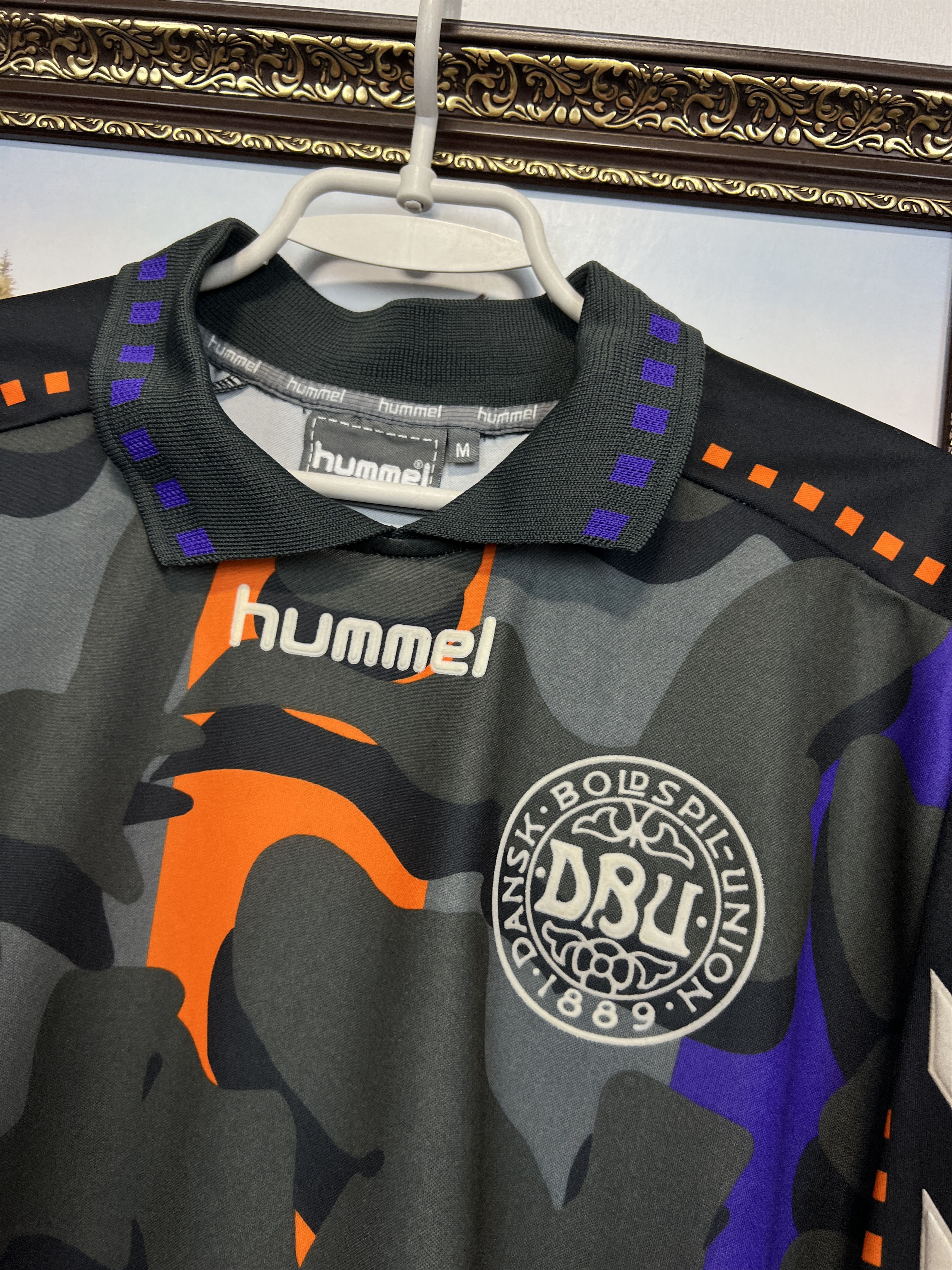 Hummel Denmark Goalkeeper football shirt 1996 Soccer Jersey Trikot Size US M / EU 48-50 / 2 - 3 Thumbnail