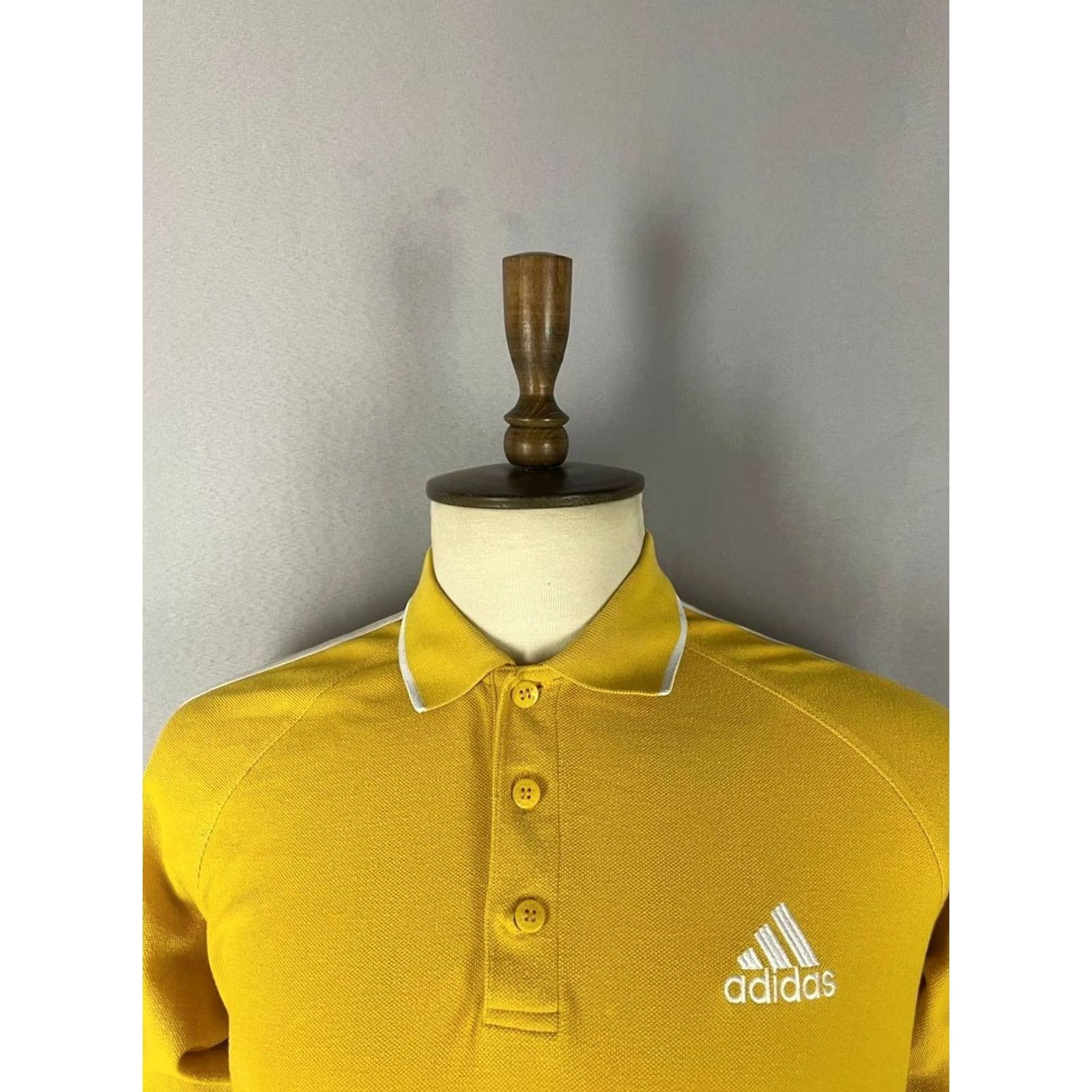 Adidas Adidas Polo Shirt Mens Size M Yellow Golf Short Sleeve Cotton Collared Button Size US M / EU 48-50 / 2 - 5 Thumbnail
