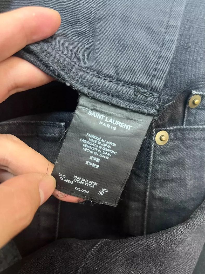 Saint Laurent Paris Saint Laurent Paris 15 Fall/Winter Black Basic Jeans Nextar Size US 30 / EU 46 - 4 Thumbnail