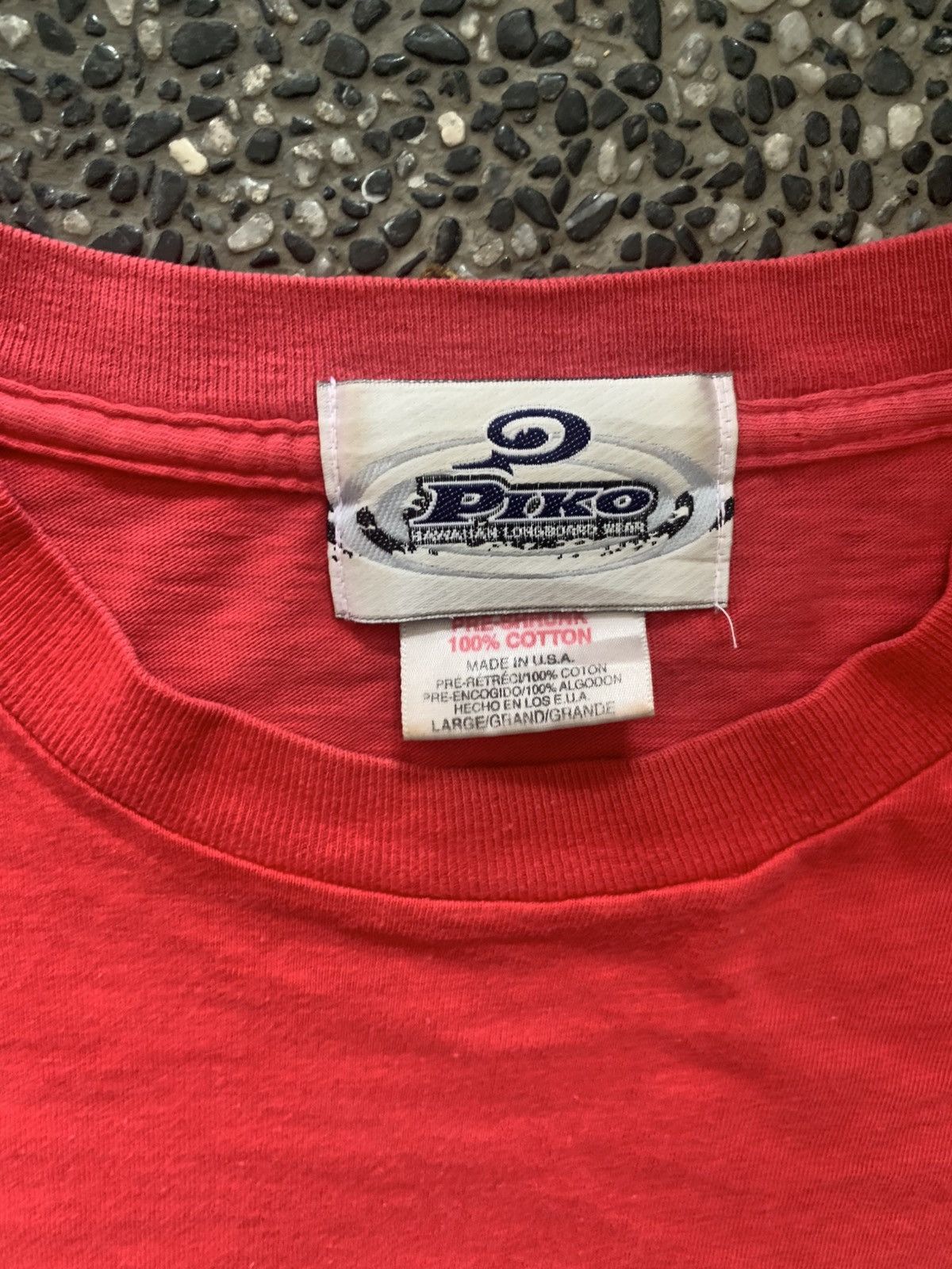 Vintage Vintage 90s Piko Hawaiian Longboard Wear / Surf T shirt Size US L / EU 52-54 / 3 - 7 Thumbnail