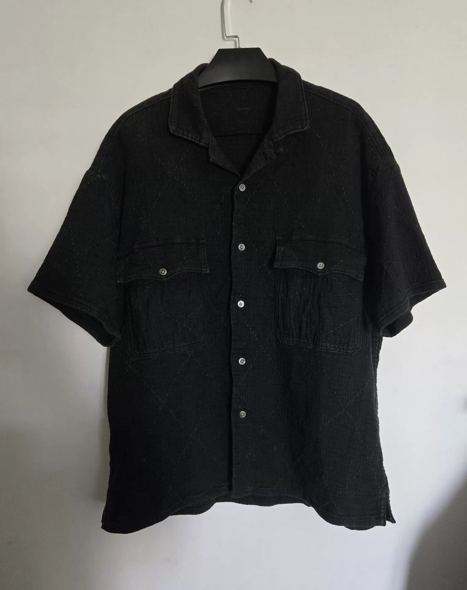 Porter Classic Porter Classic Sashiko Black Short Sleeve Size US M / EU 48-50 / 2 - 1 Thumbnail