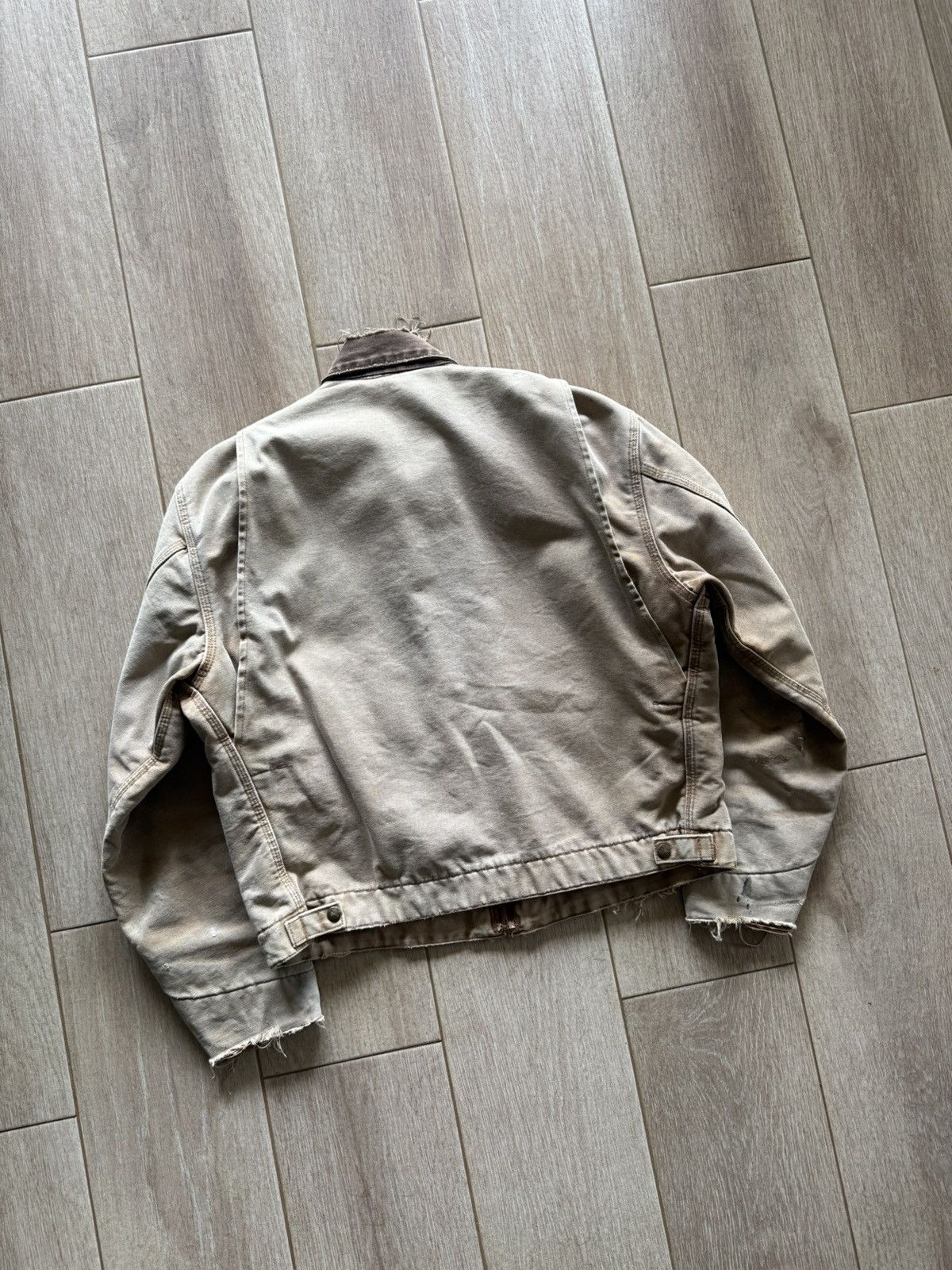 Carhartt 06s Destroyed Carhartt J97 BRN Detroit Jacket Size US L / EU 52-54 / 3 - 11 Thumbnail