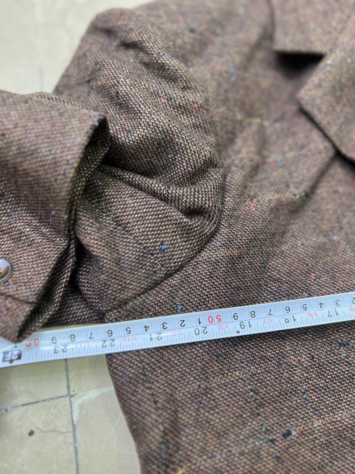 Donegal Tweed Vintage 1990s Brown Donegal Tweed Wool Blend Blazer Sport Size 48R - 8 Thumbnail