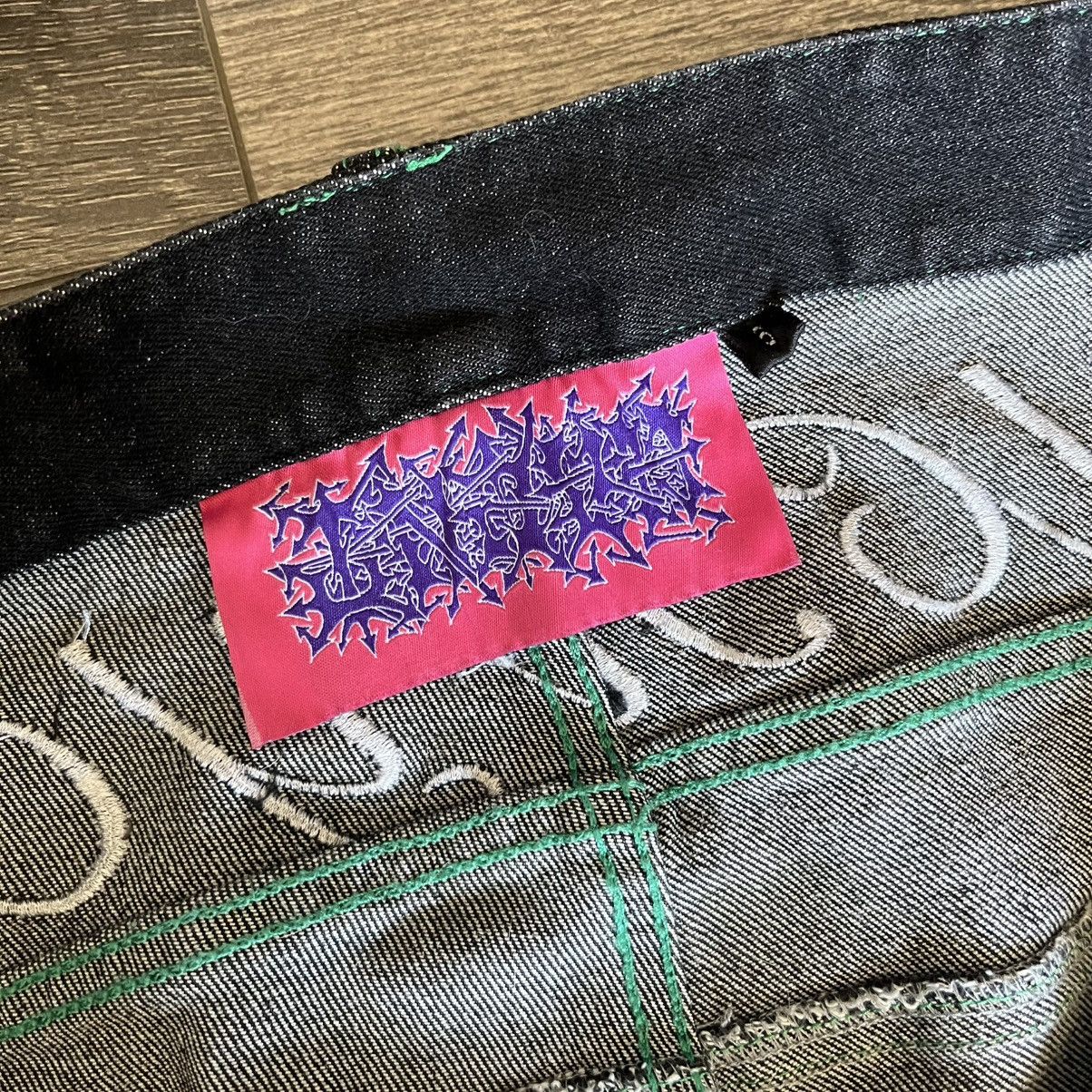 Haunted Starbucks Haunted Starbucks Fuck You Baggy Denim Jeans Green Sz Small Size US 32 / EU 48 - 8 Thumbnail