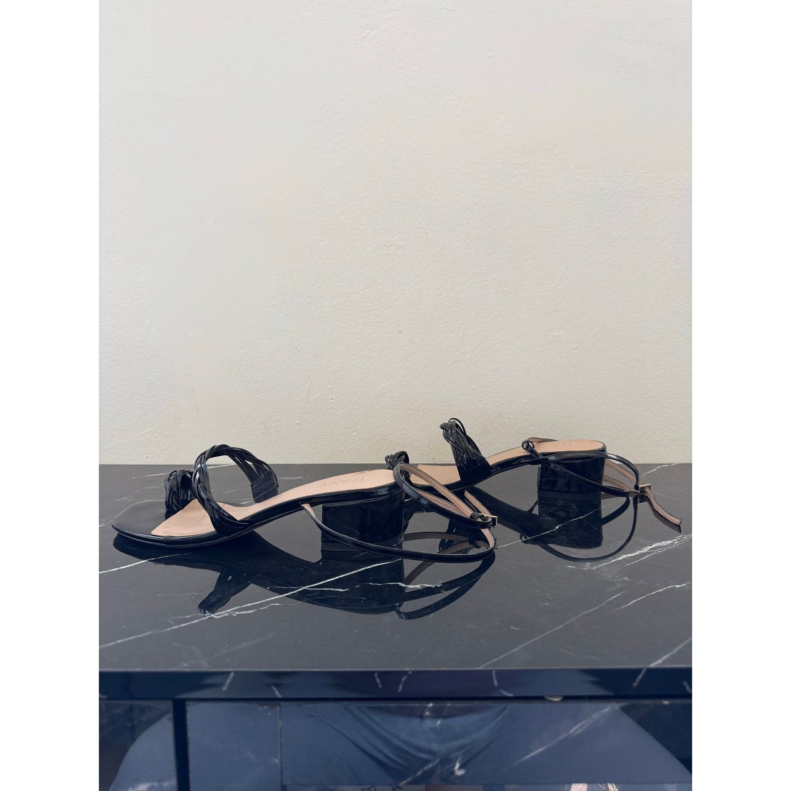 & Other Stories Raye Black Strappy Sandals Size US 7.5 / IT 37.5 - 8 Thumbnail