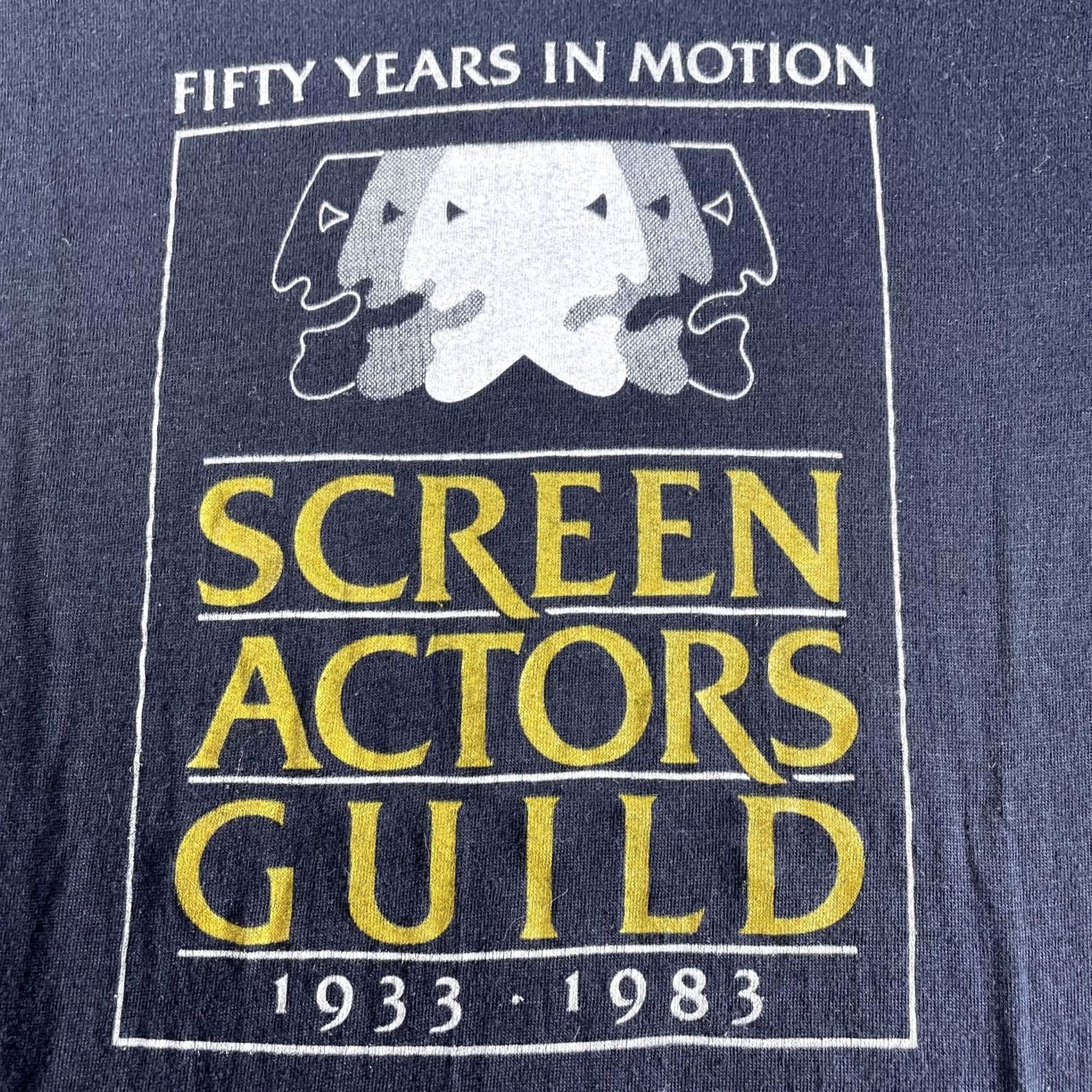 Vintage VINTAGE SAG Shirt Mens Small Black 50 Years in Motion 80s Size US S / EU 44-46 / 1 - 3 Thumbnail