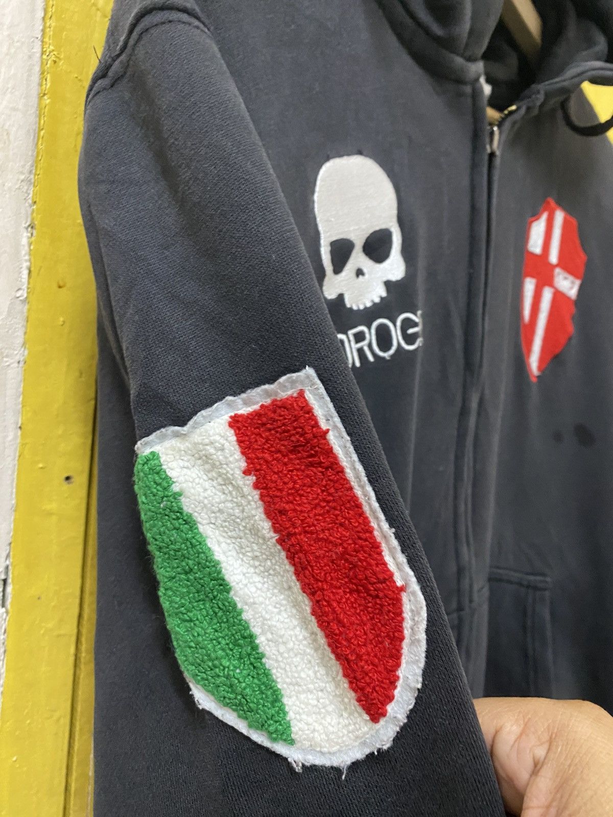 HYDROGEN Hydrogen Skull Hoodie Zipper Black Colour Size US M / EU 48-50 / 2 - 3 Thumbnail