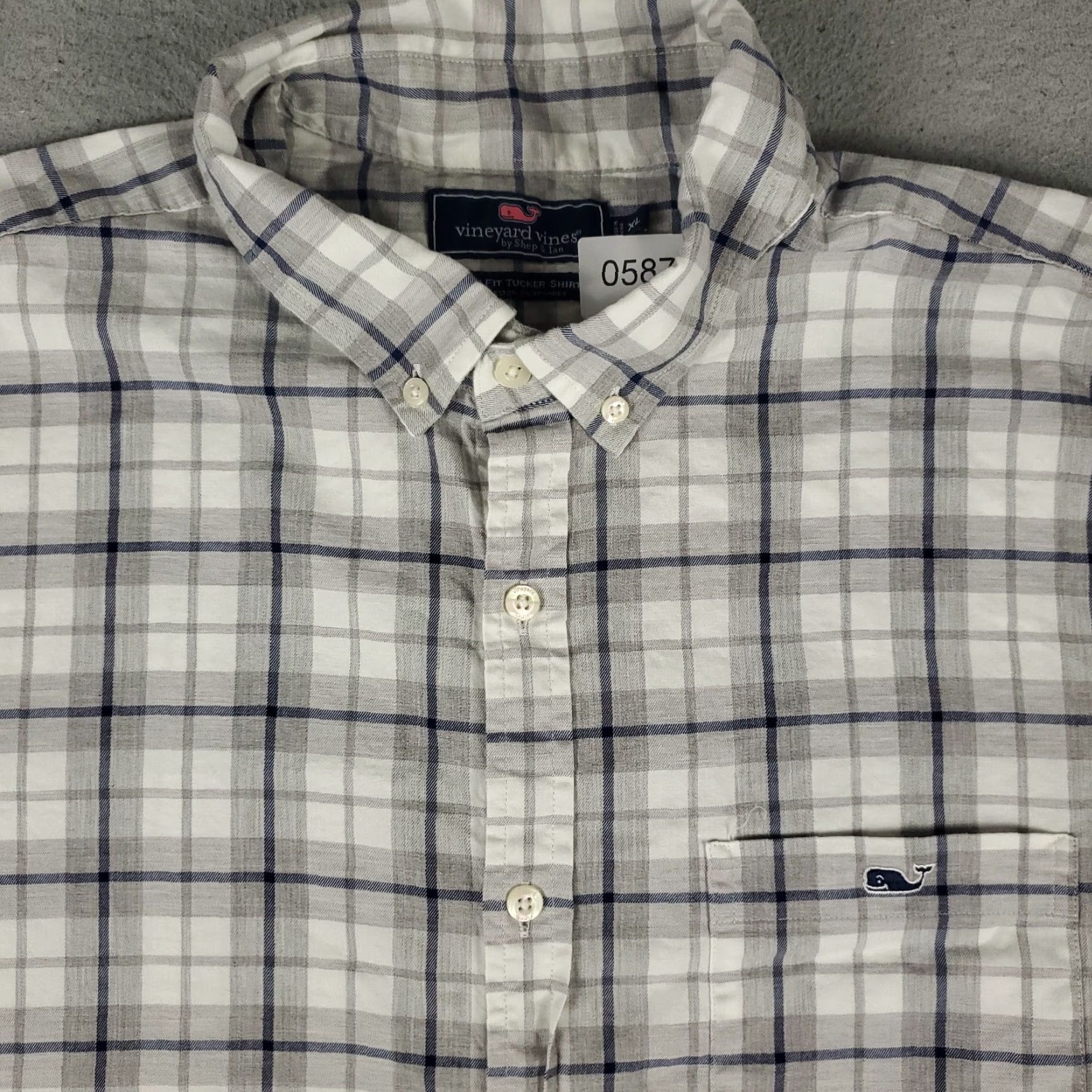 Vineyard Vines VINTAGE Vineyard Vines Shirt Men's XL Gray Plaid Button-Up Casual Shirt Size US XL / EU 56 / 4 - 2 Thumbnail