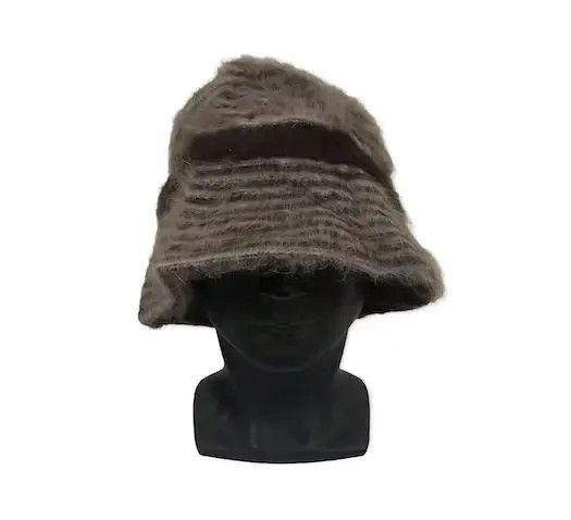 Japanese Brand Grovure Stripe Fleece Hat Size ONE SIZE - 2 Thumbnail