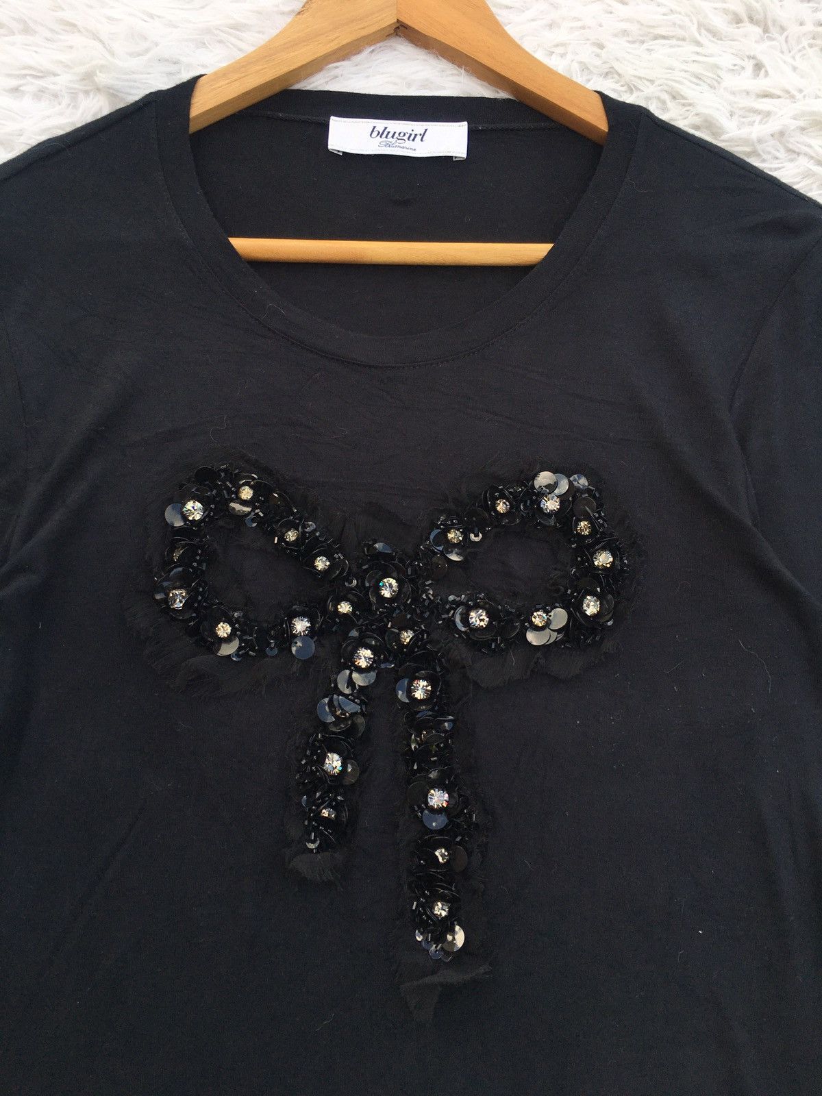 Blumarine Rare Blugirl Blumarine Ribbon Beads Embellishments Shirt Size S / US 4 / IT 40 - 8 Thumbnail