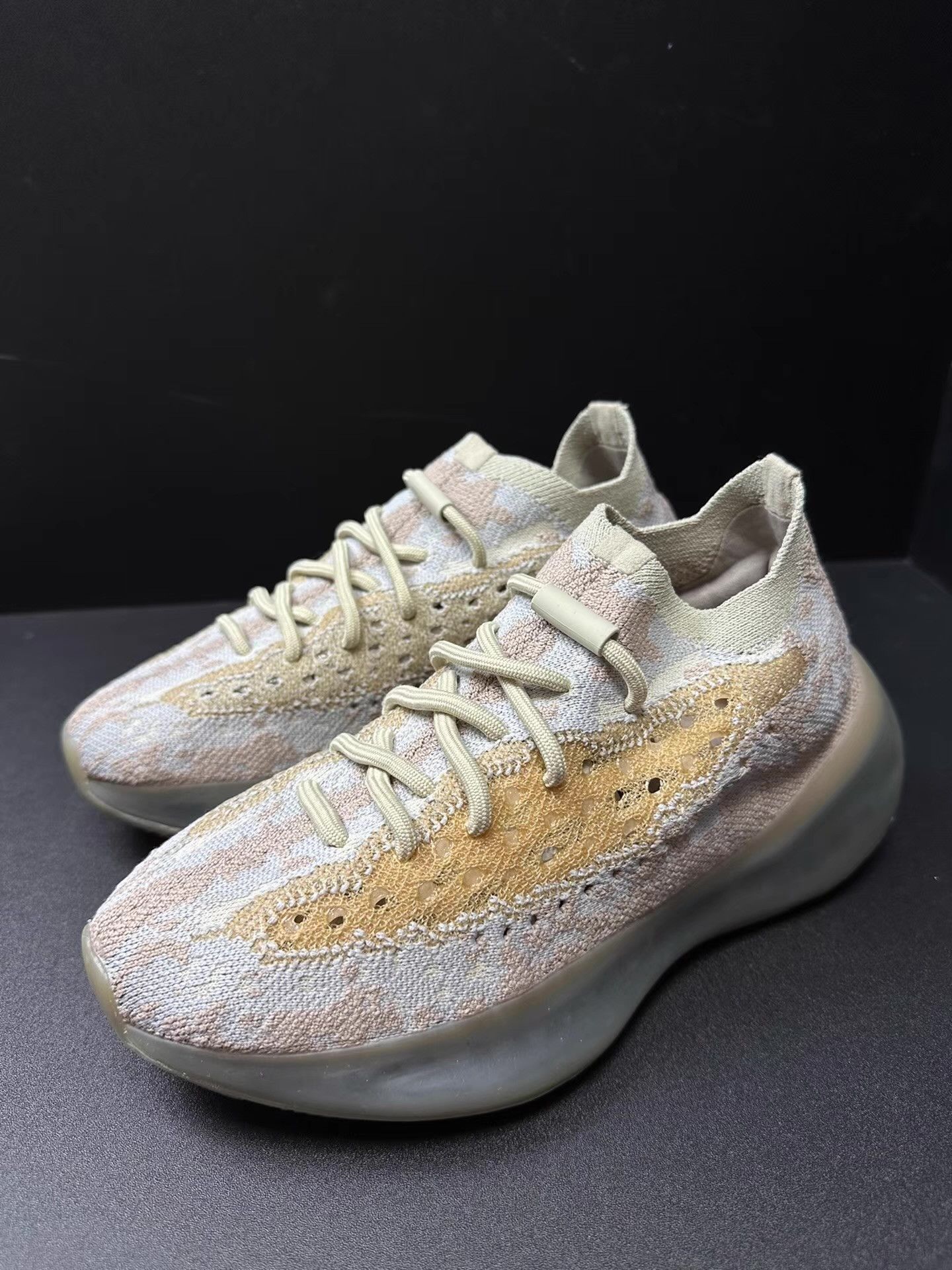 Adidas Near-New | No Box Yeezy 380 Blue Grey, Q20 Size US 5.5 / EU 38 - 1 Thumbnail