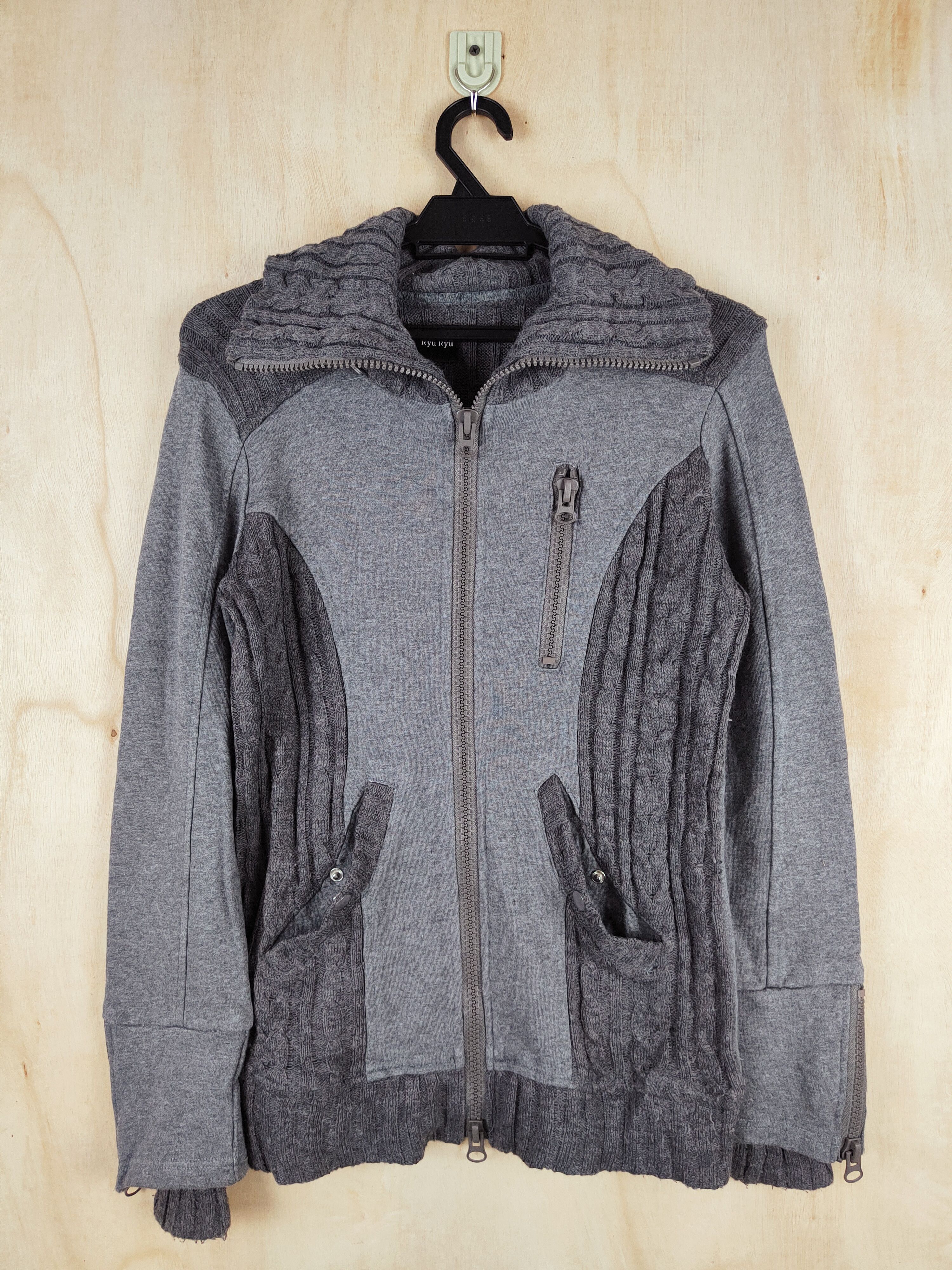 Japanese Brand Ryu Ryu Dark Gray knitwear vintage Sweaters #2603 Size M / US 6-8 / IT 42-44 - 1 Thumbnail