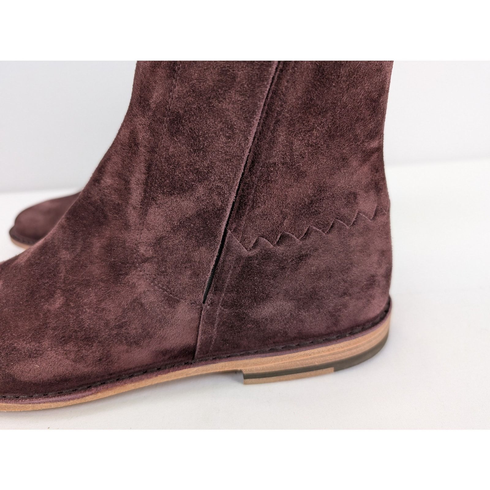 Bottega Veneta o1rshd1 Chelsea Boots in Burgundy Suede Size US 8.5 / EU 41-42 - 8 Thumbnail