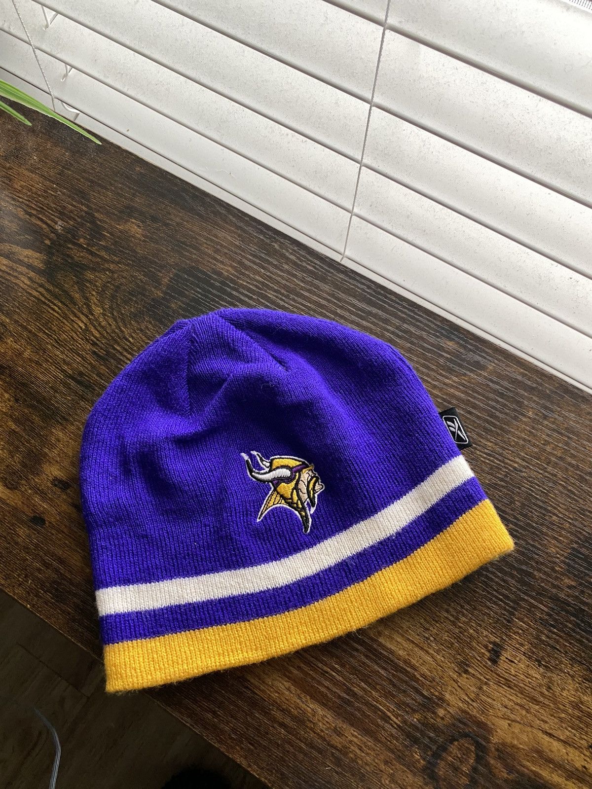NFL Y2K Minnesota Vikings Skully Beanie Size ONE SIZE - 5 Thumbnail