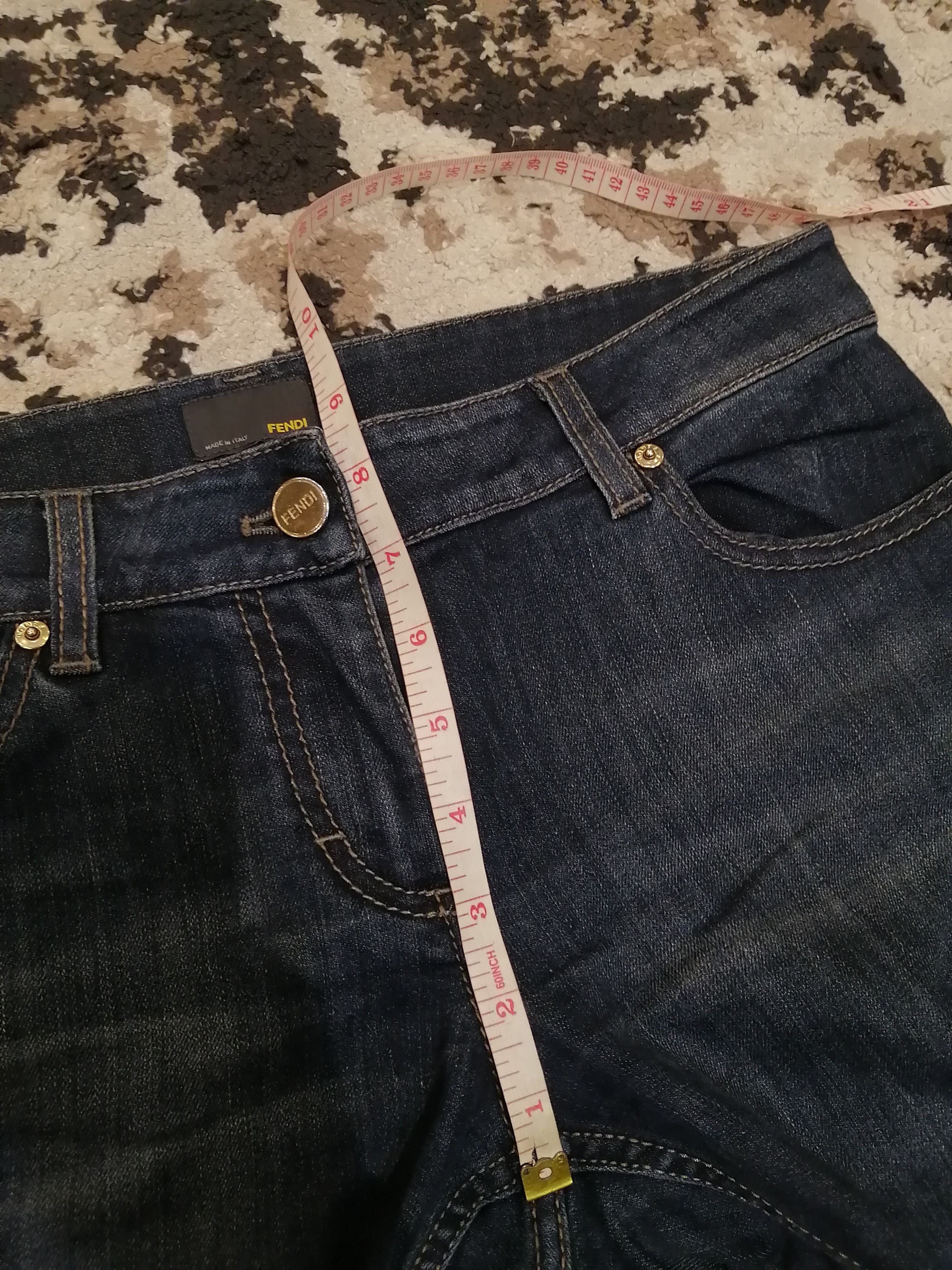 Fendi Fendi Cropped Blue Jeans Size 27" / US 4 / IT 40 - 19 Thumbnail