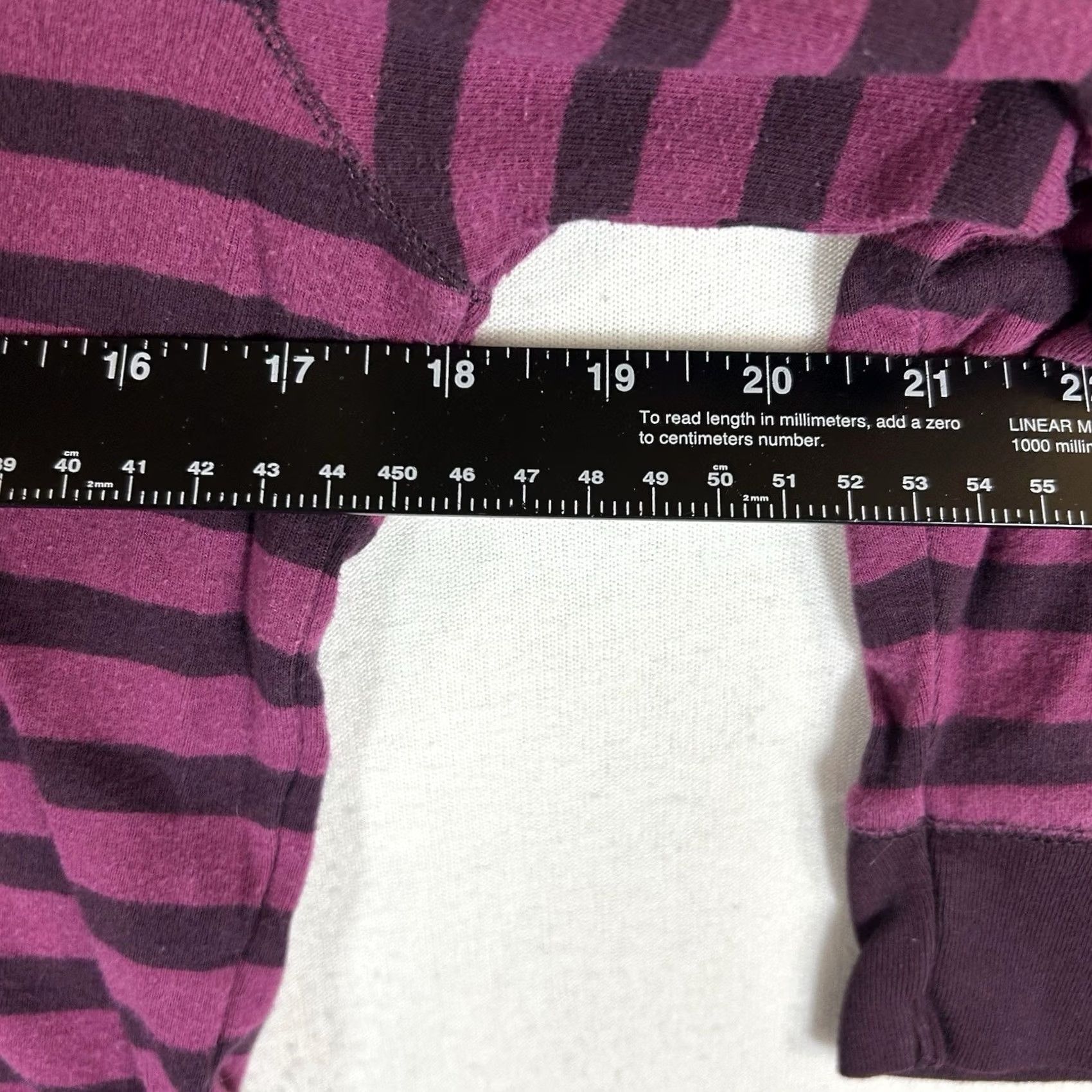 Gap Gap Shirt Womens Large Pink Striped V-Neck 3/4 Sleeve Cotton Tee Size L / US 10 / IT 46 - 7 Thumbnail