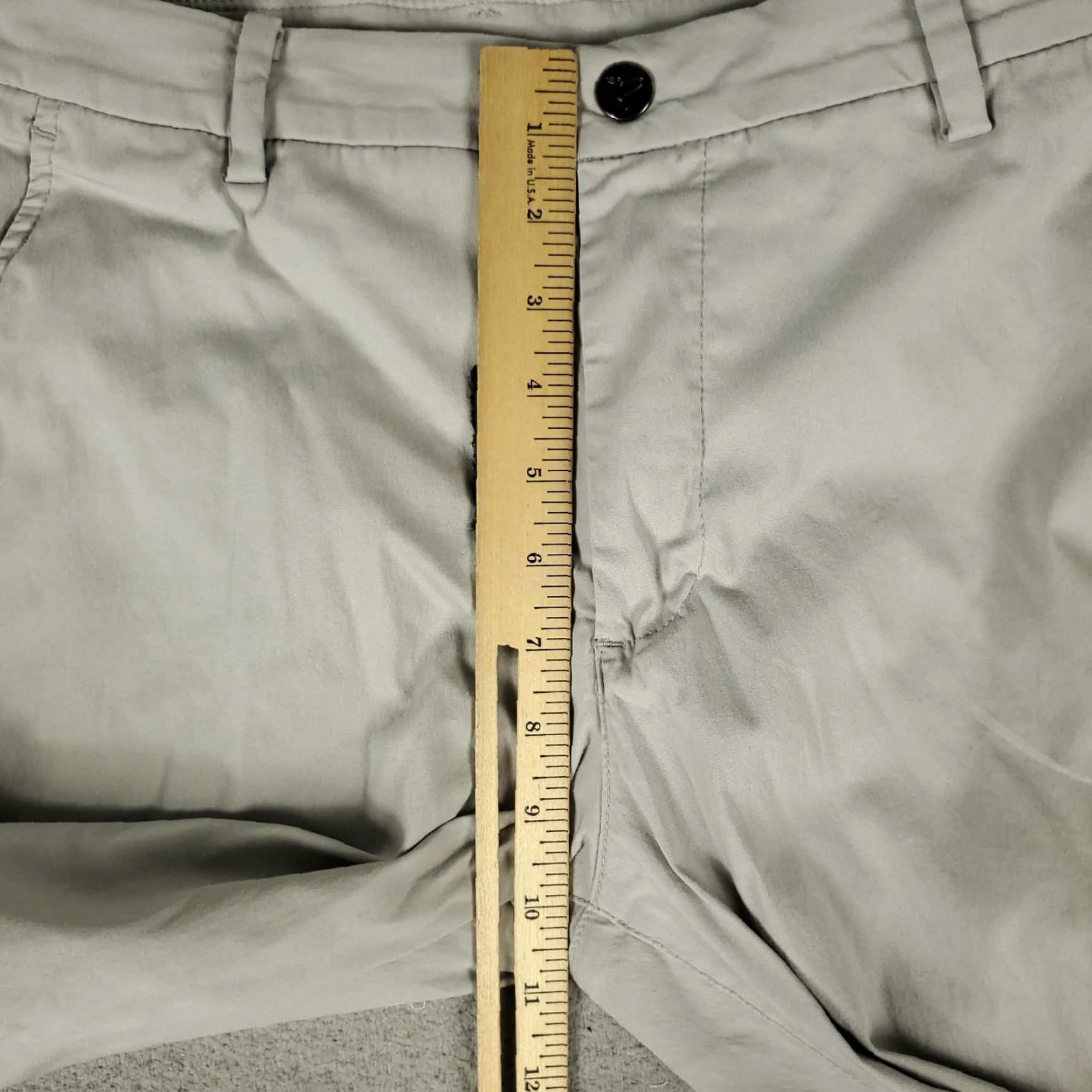 Vintage Bird Dogs Pants Mens 32x28 Gray Stretch Chino Trousers Sl ash Pocket Flat Front Regular Size US 32 / EU 48 - 5 Thumbnail