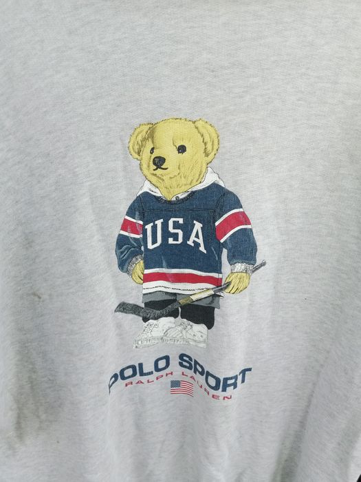 Polo bear hockey online hoodie