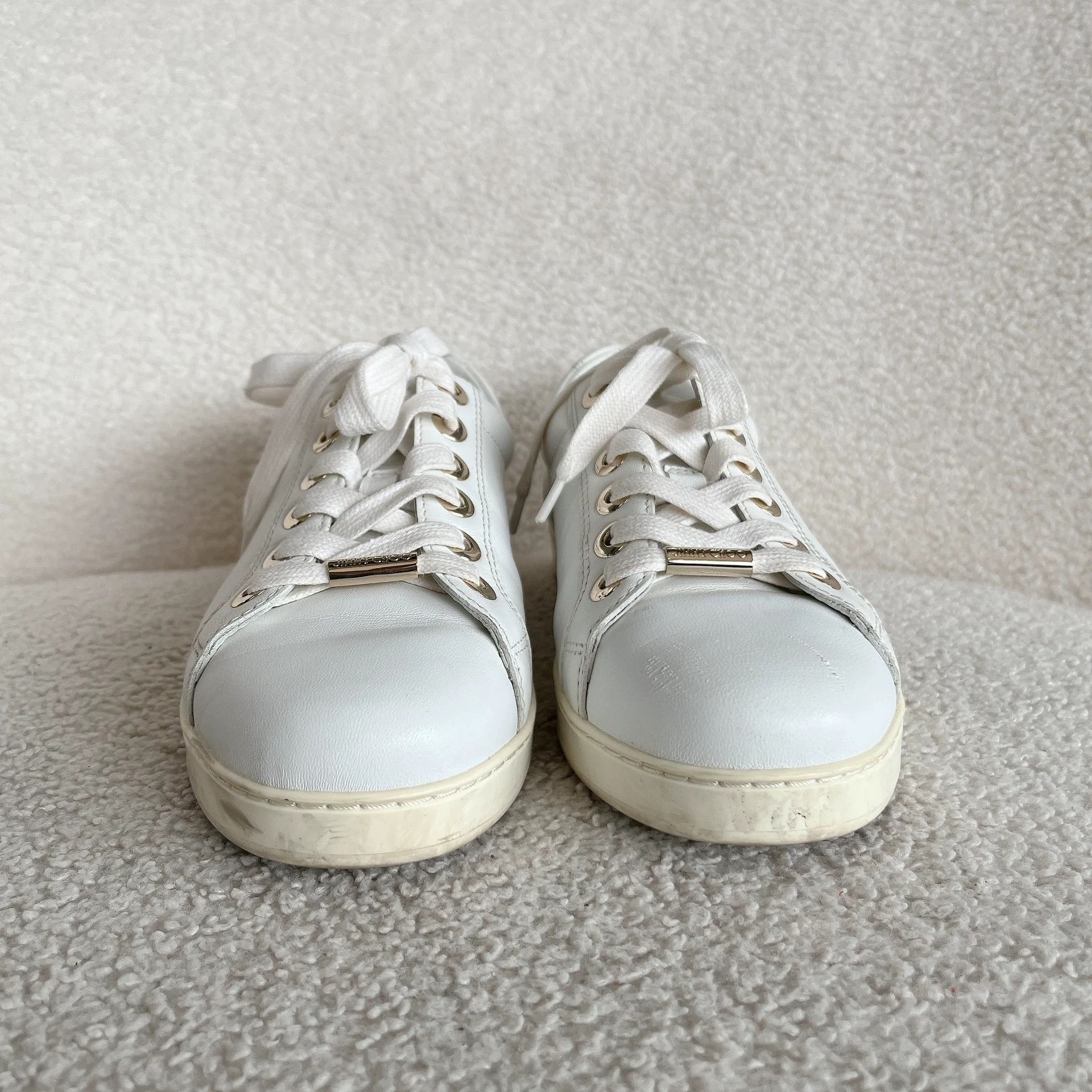 Jimmy Choo Jimmy Choo white sneakers size 35.5 Size US 5 / IT 35 - 3 Thumbnail