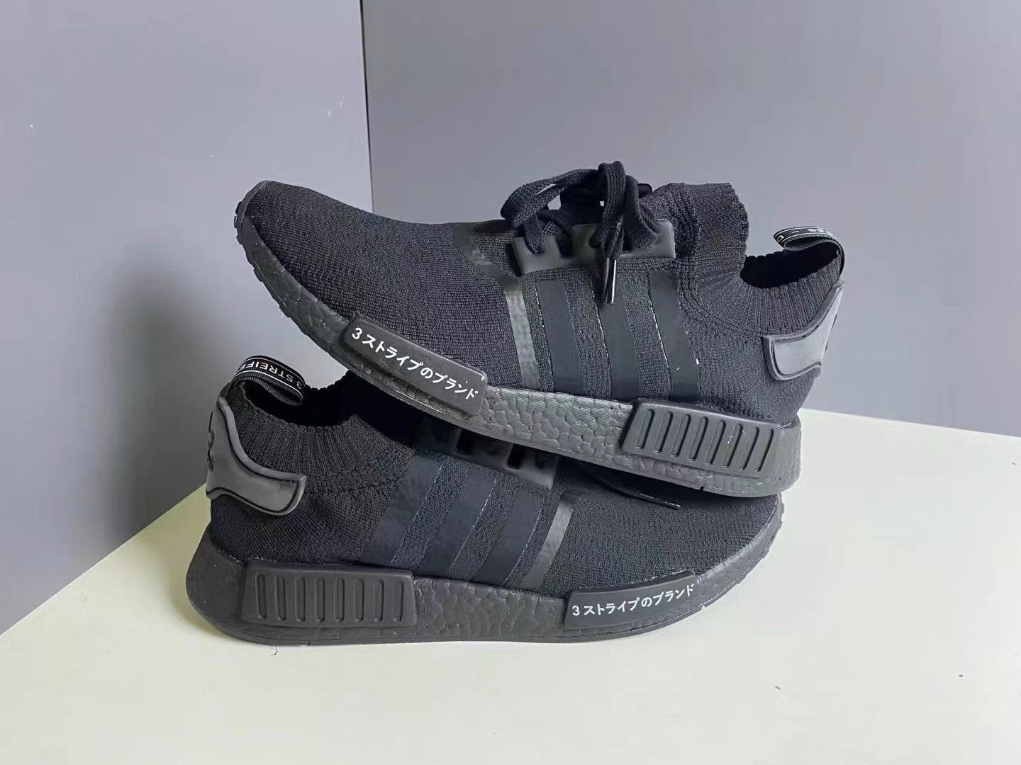 Adidas Adidas NMD R1 PK Japan Triple Black Casual Shoes K15 Size US 13 / EU 46 - 2 Thumbnail