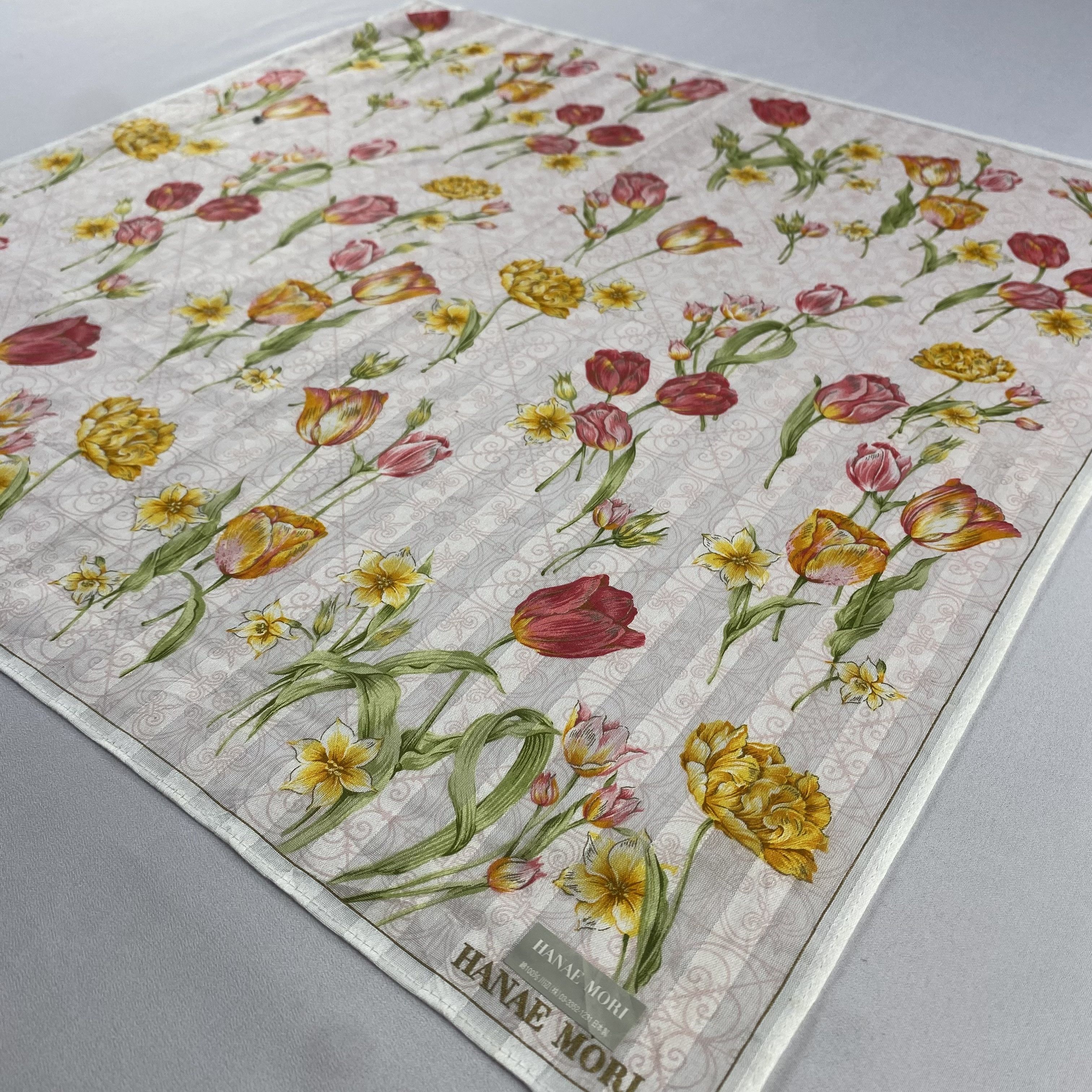 Hanae Mori × Vintage NWT Hanae Mori Handkerchief / Neckerchief / Bandana-P725 Size ONE SIZE - 2 Thumbnail