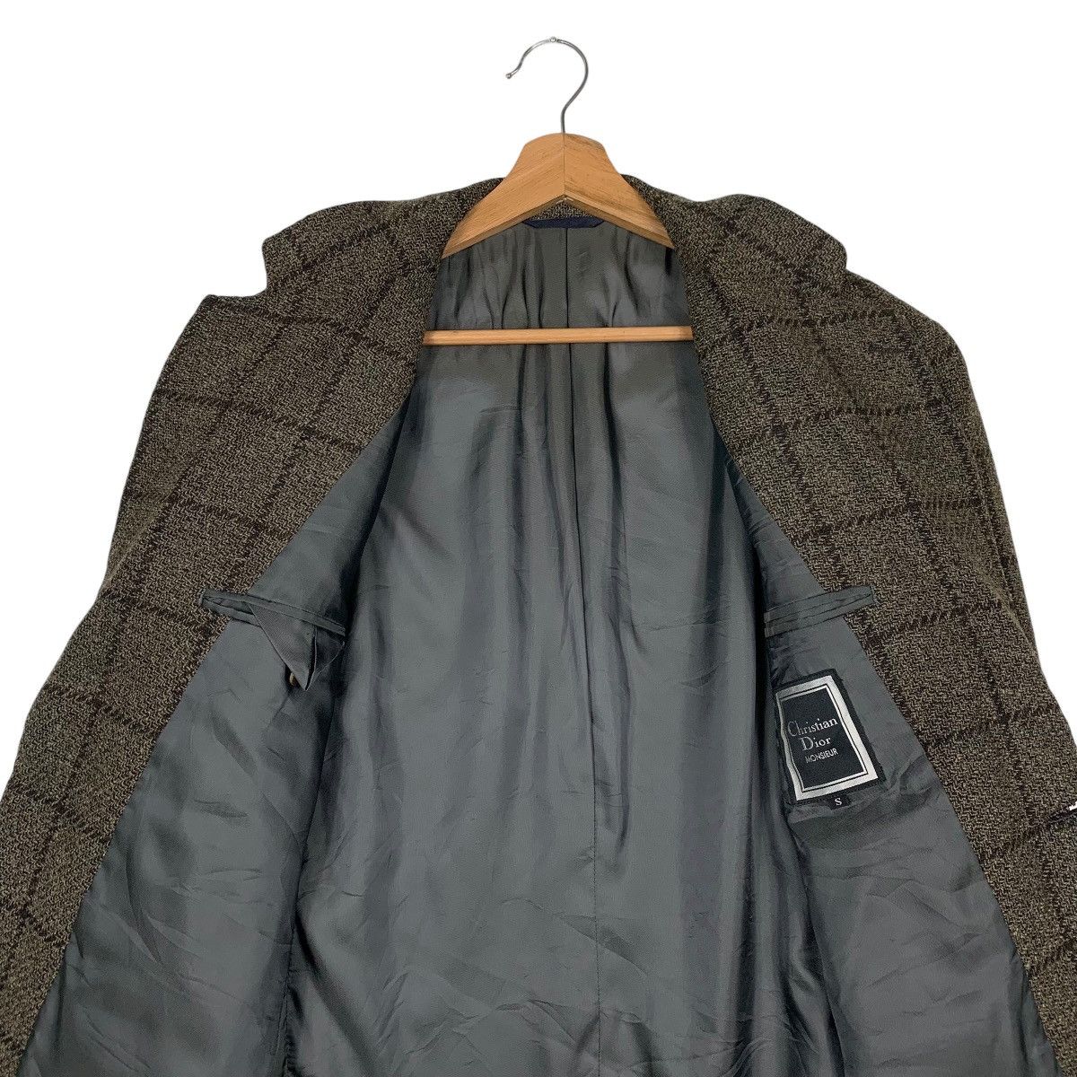 Christian Dior Monsieur Vintage Christian Dior Monsieur Checkered Wool Casual Jacket Size US S / EU 44-46 / 1 - 12 Thumbnail