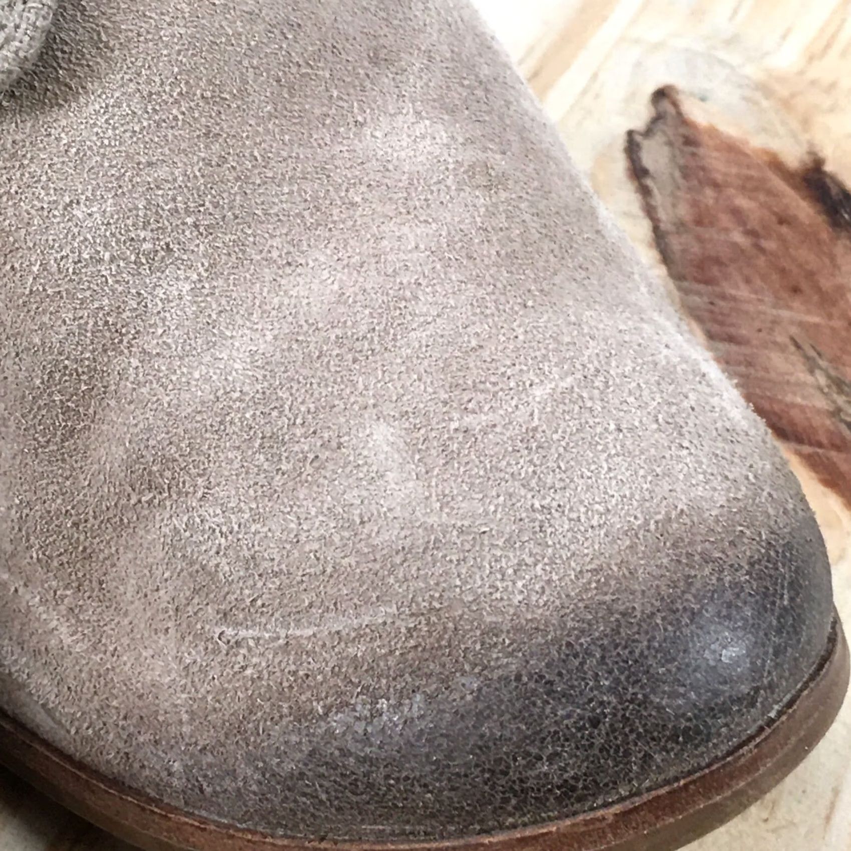 Toms TOMS Luneta Beigae Suede Block Heel Ankle Booties Lace Up Women’s 9.5 Boots Casual Mid-Width Leather/Beige Size US 10 / IT 40 - 5 Thumbnail