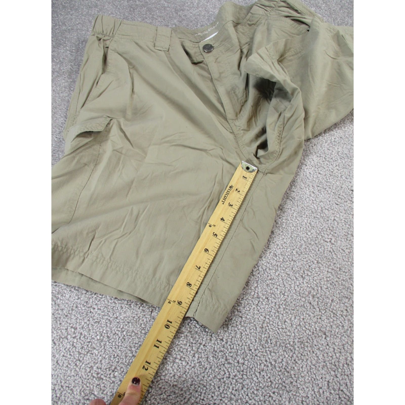 Vintage Columbia Shorts Mens 38 Omnishade Beige Lightweight Nylon Cargo Size US 38 / EU 54 - 3 Thumbnail