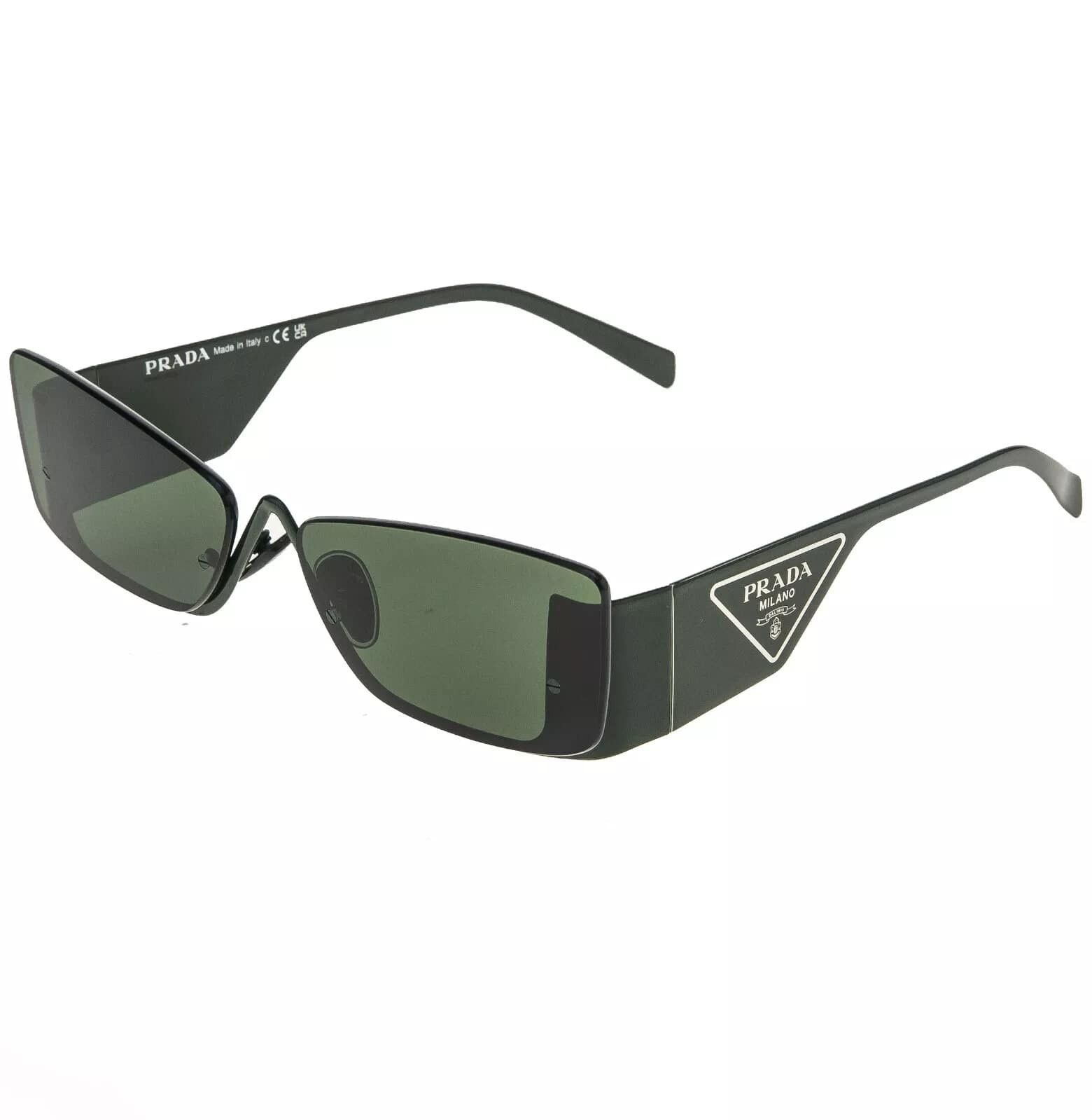 Prada PRADA Runway 59Z Military Green Designer Sunglasses PR59ZS Size ONE SIZE - 4 Thumbnail