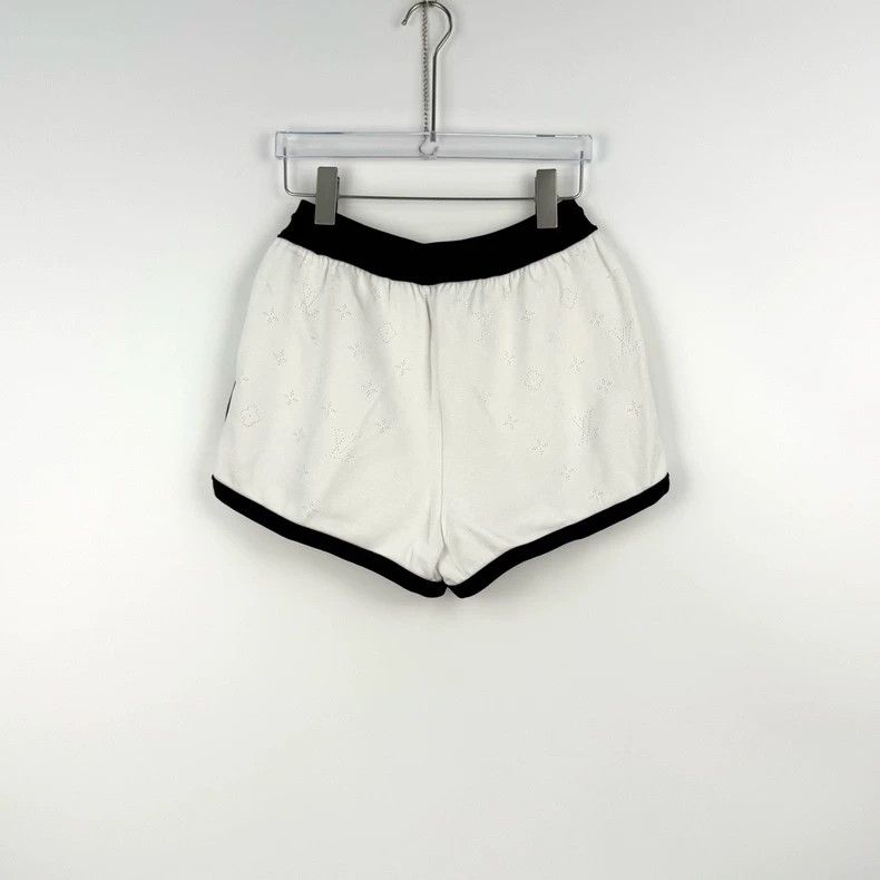 Louis Vuitton Louis Vuitton size s White full cutout logo drawstring sho Size 24" / US 00 / IT 34 - 4 Thumbnail