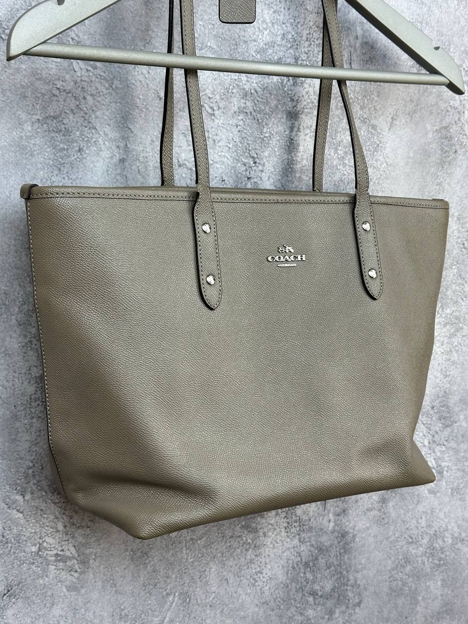 Coach Coach City Tote Bag Pebbled Leather Shoulder Handbag Size ONE SIZE - 3 Thumbnail