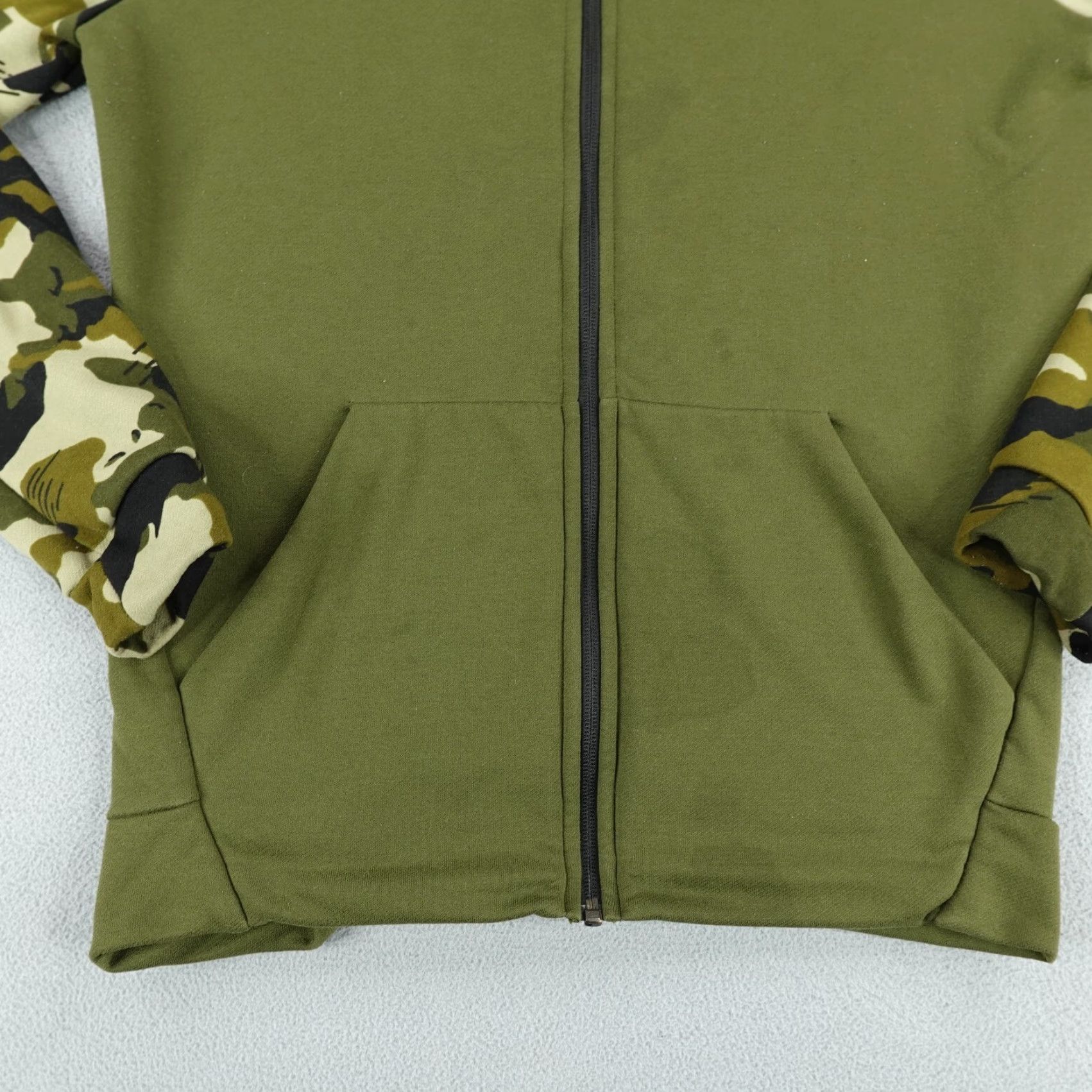 Nike Nike Hoodie Mens Small Green Camo Full Zip Sweater Sweatshirt Jacket Dri Fit Size US S / EU 44-46 / 1 - 3 Thumbnail