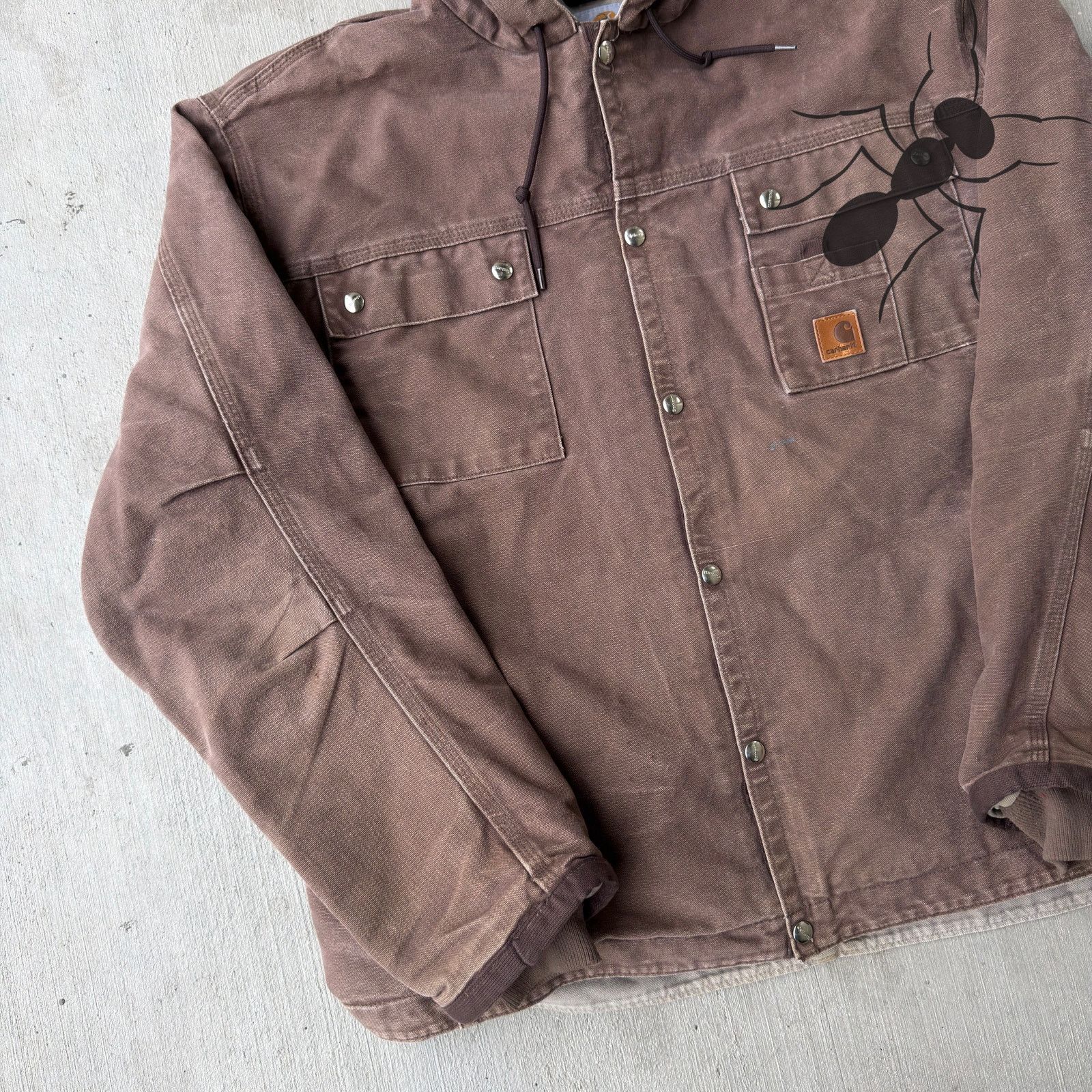 Carhartt × Vintage Carhartt J284 FWD brown Sherpa work wear jacket Size US XL / EU 56 / 4 - 2 Thumbnail