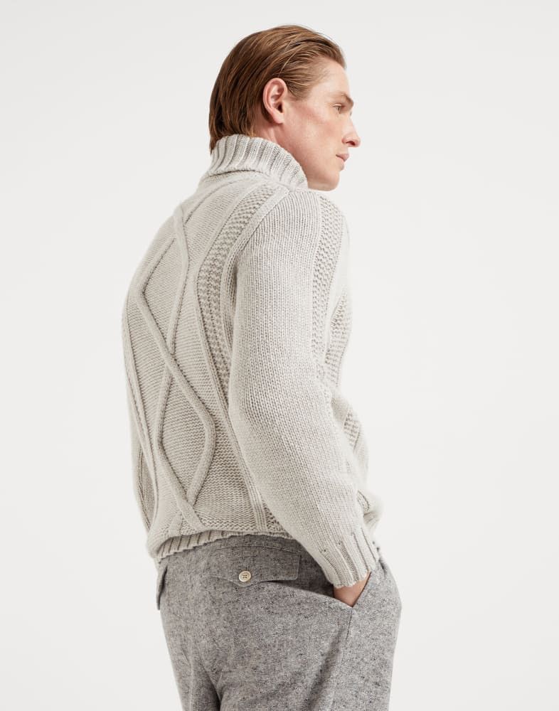Brunello Cucinelli o1w1db10825 Cashmere Turtleneck in Grey Size US M / EU 48-50 / 2 - 4 Thumbnail