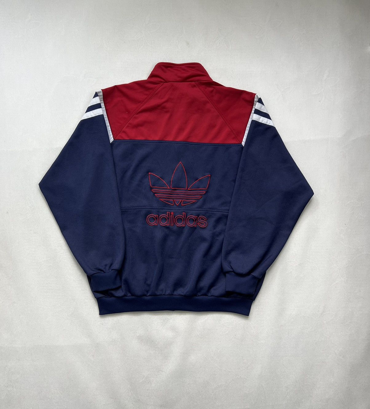 Adidas × Vintage Sweatshirt Adidas Big Logo Zipped Vintage 80’s 90’s Size US XL / EU 56 / 4 - 2 Thumbnail