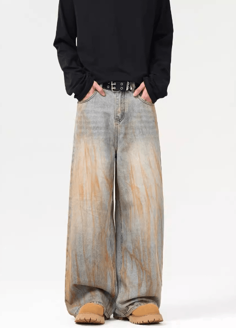 Japanese Brand × Jean Distressed dirtyfit men's loose vintage jeans Size US 32 / EU 48 - 6 Thumbnail